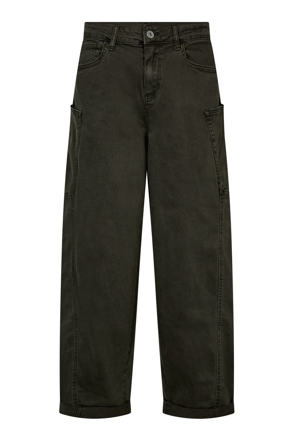 Jeans med lige ben og store lommer