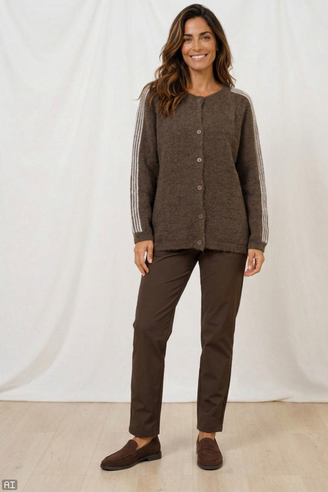 MdcVellie - Strikket cardigan i uldblanding