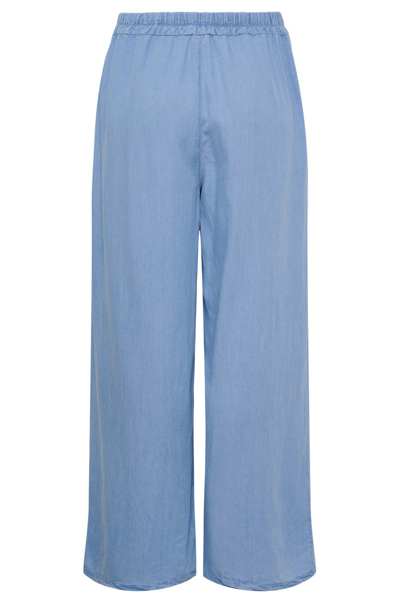 MdcMarilyn - Vide bukser med bindebånd i tencel