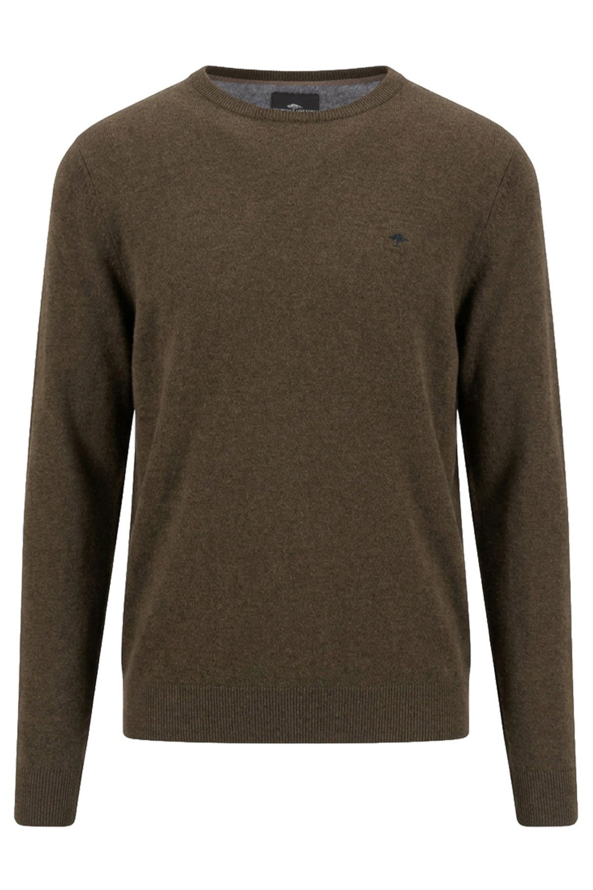 Merino Kashmere strik med rund hals