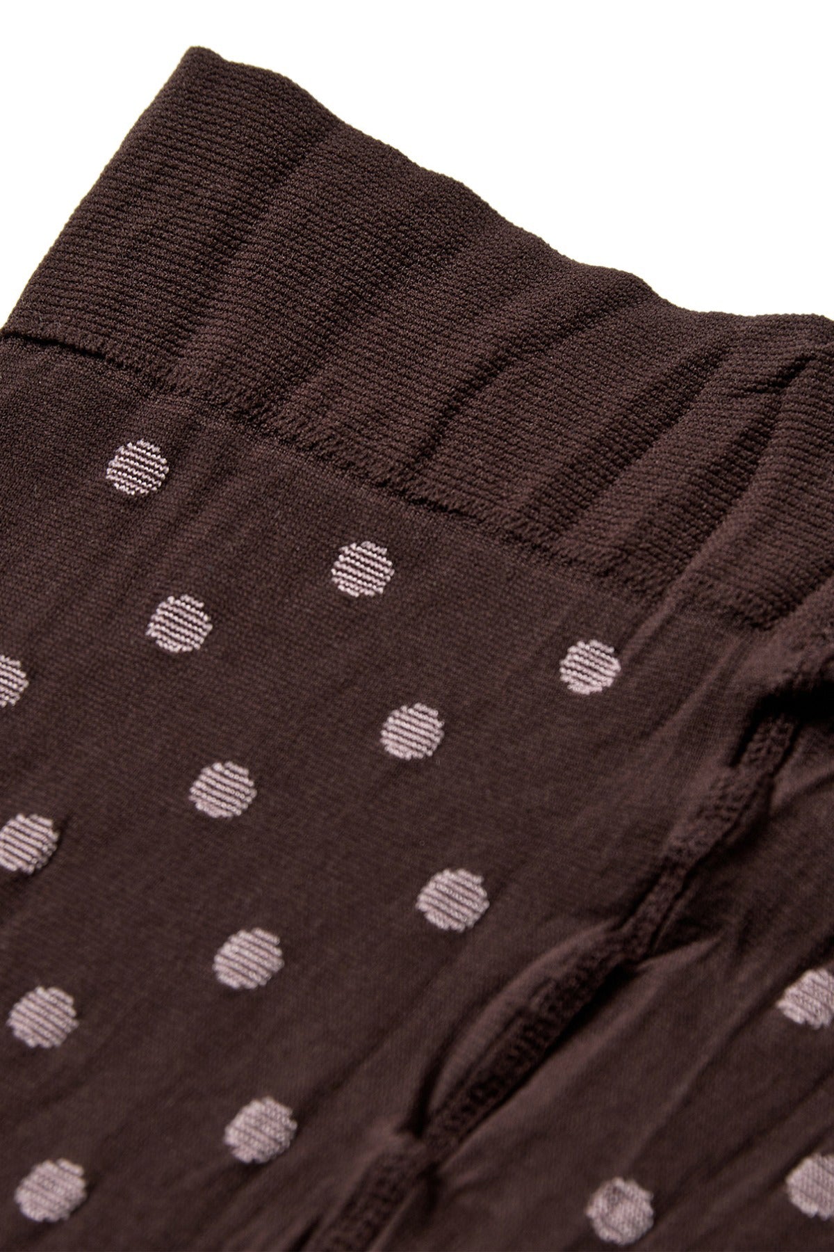 Decoy Strømpebukser, brune m. prikmønster, 45 denier