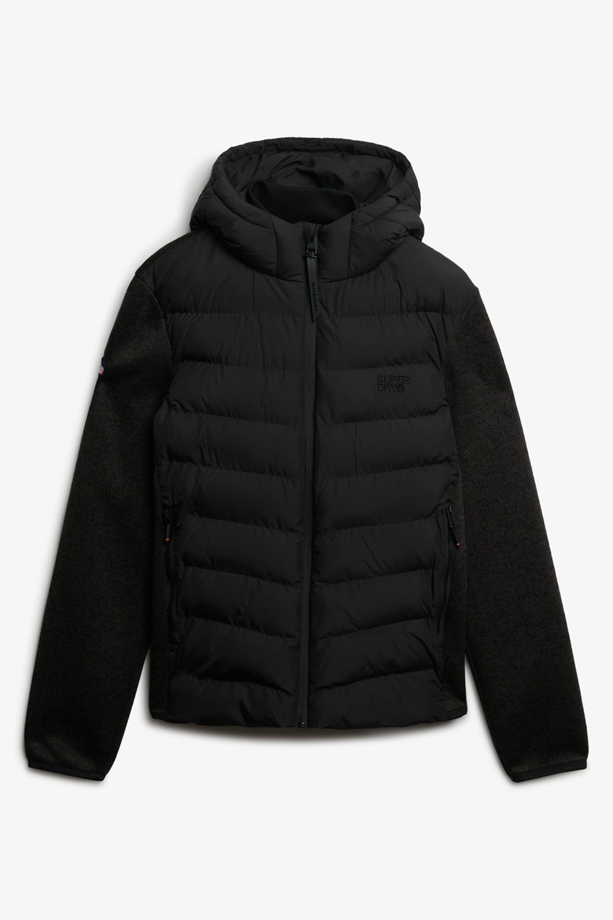 SUPERDRY HOODED STORM KNIT HYBRID JKT