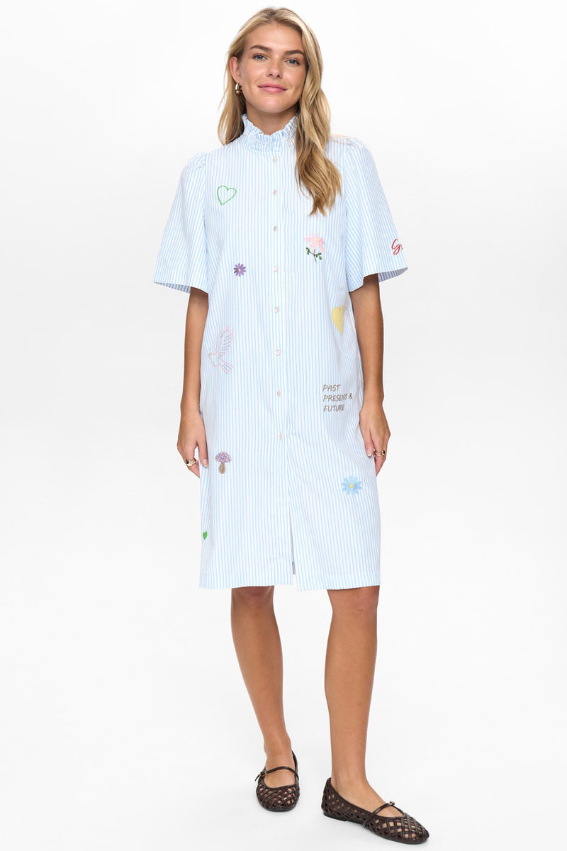 NÜMPH NUASHLEY EMBROIDERY DRESS