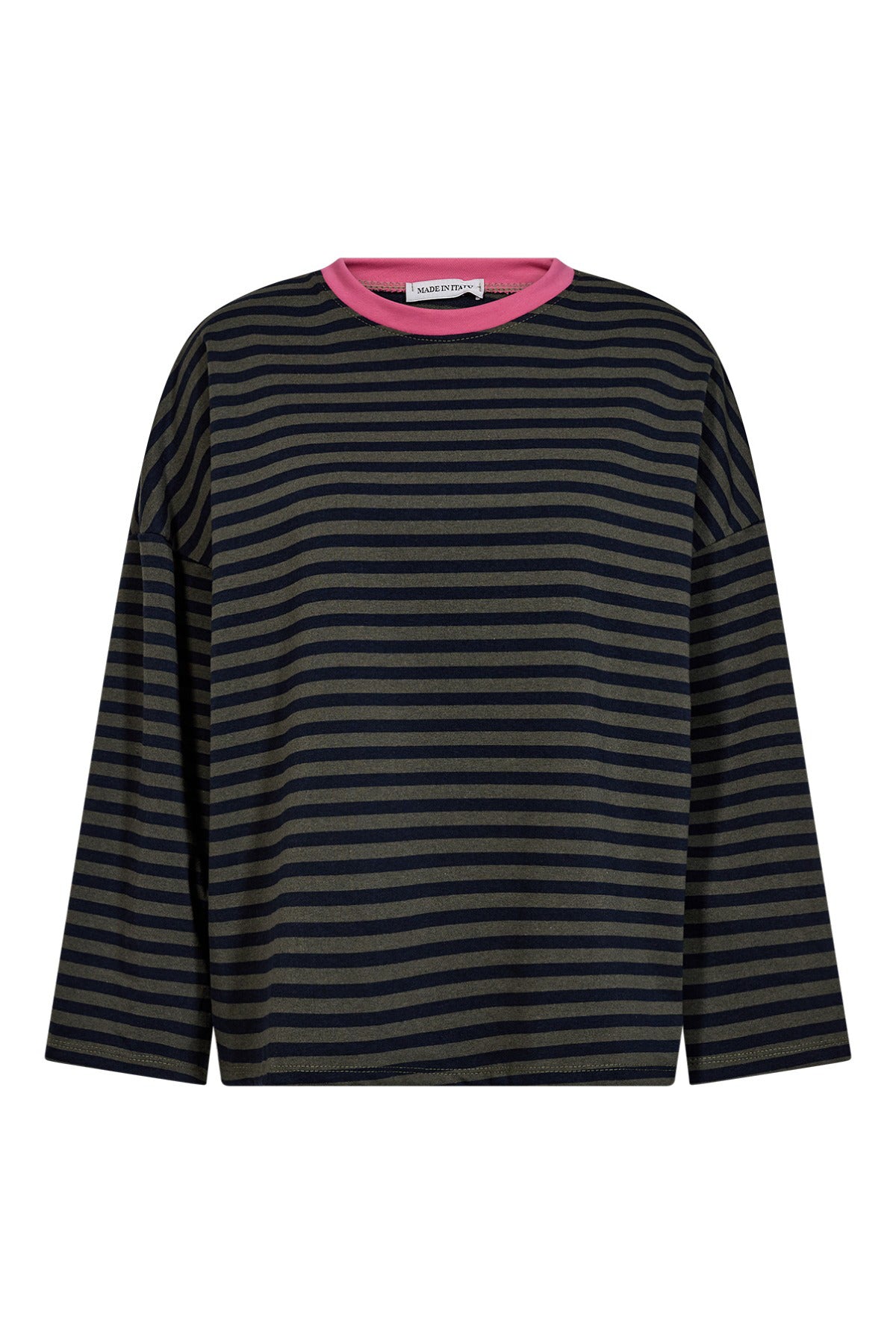 Langærmet sweatshirt med striber
