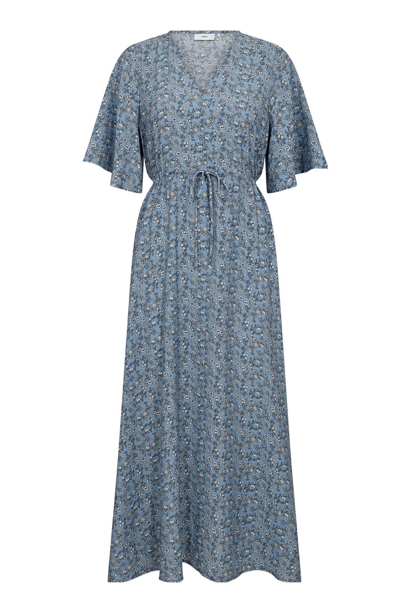 Isabella - Lang kjole med bindebånd