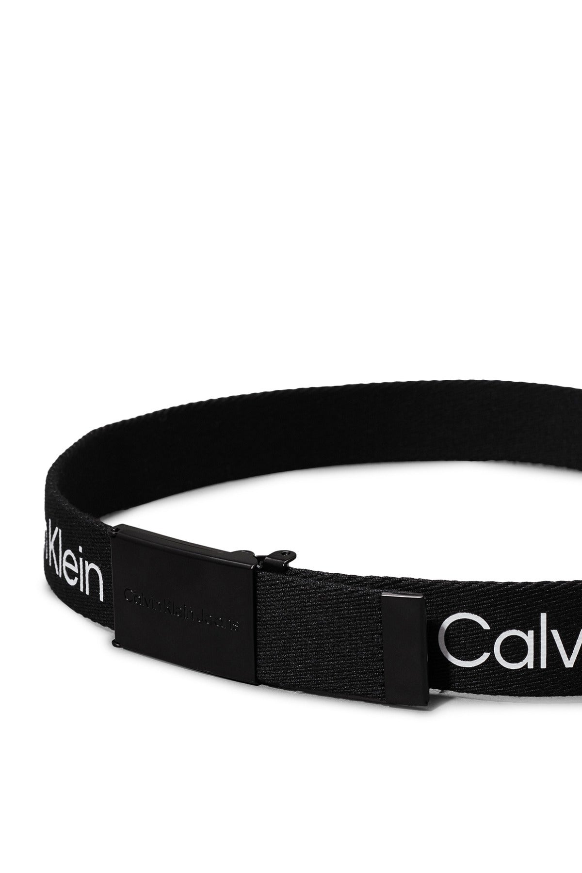 Calvin Klein Boy CANVAS LOGO METALLIC BUCKLE BELT