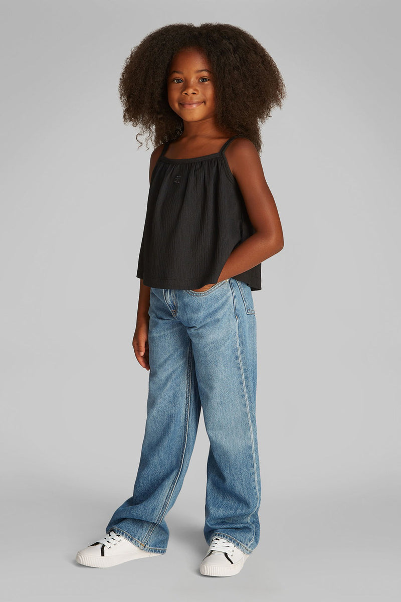 Calvin Klein Girl CRINKLE STRAP TOP