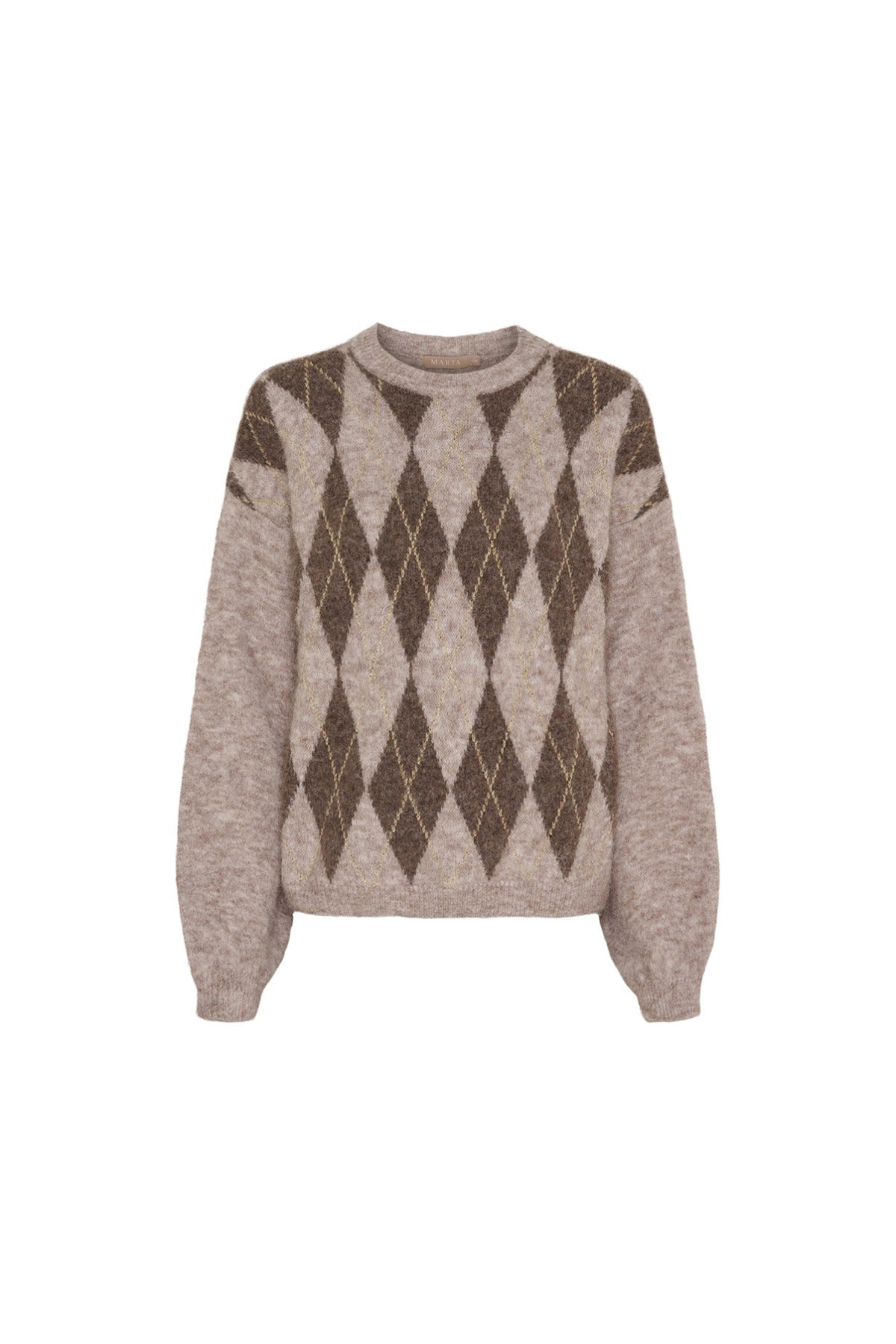 MdcCora - Strik med harlekinmønster