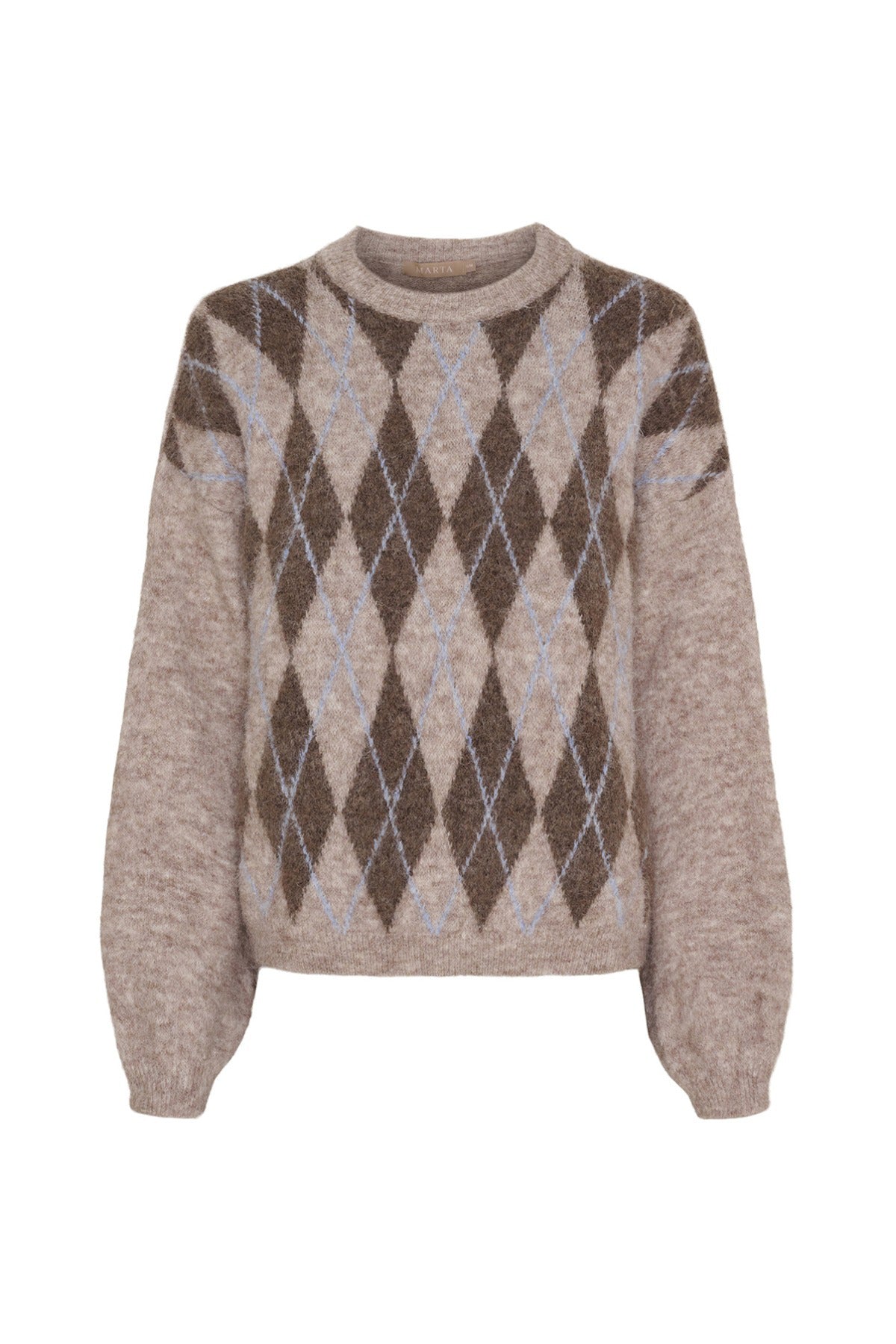 MdcCora - Strik med harlekinmønster