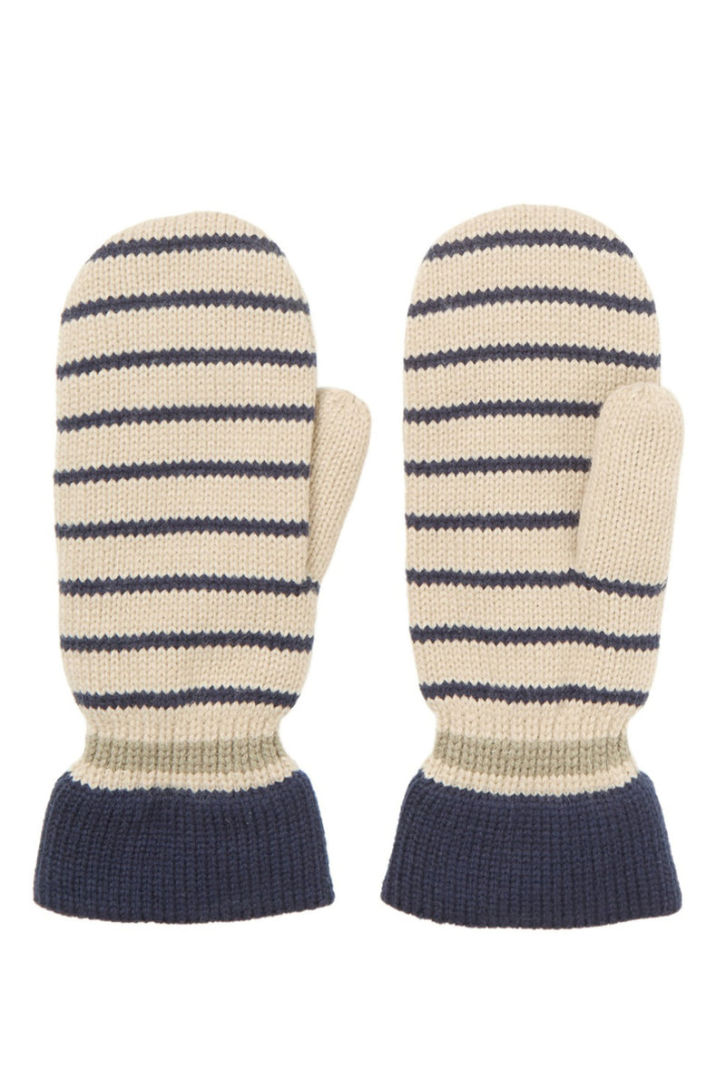 Becksöndergaard Thin Striped Emerald Mittens