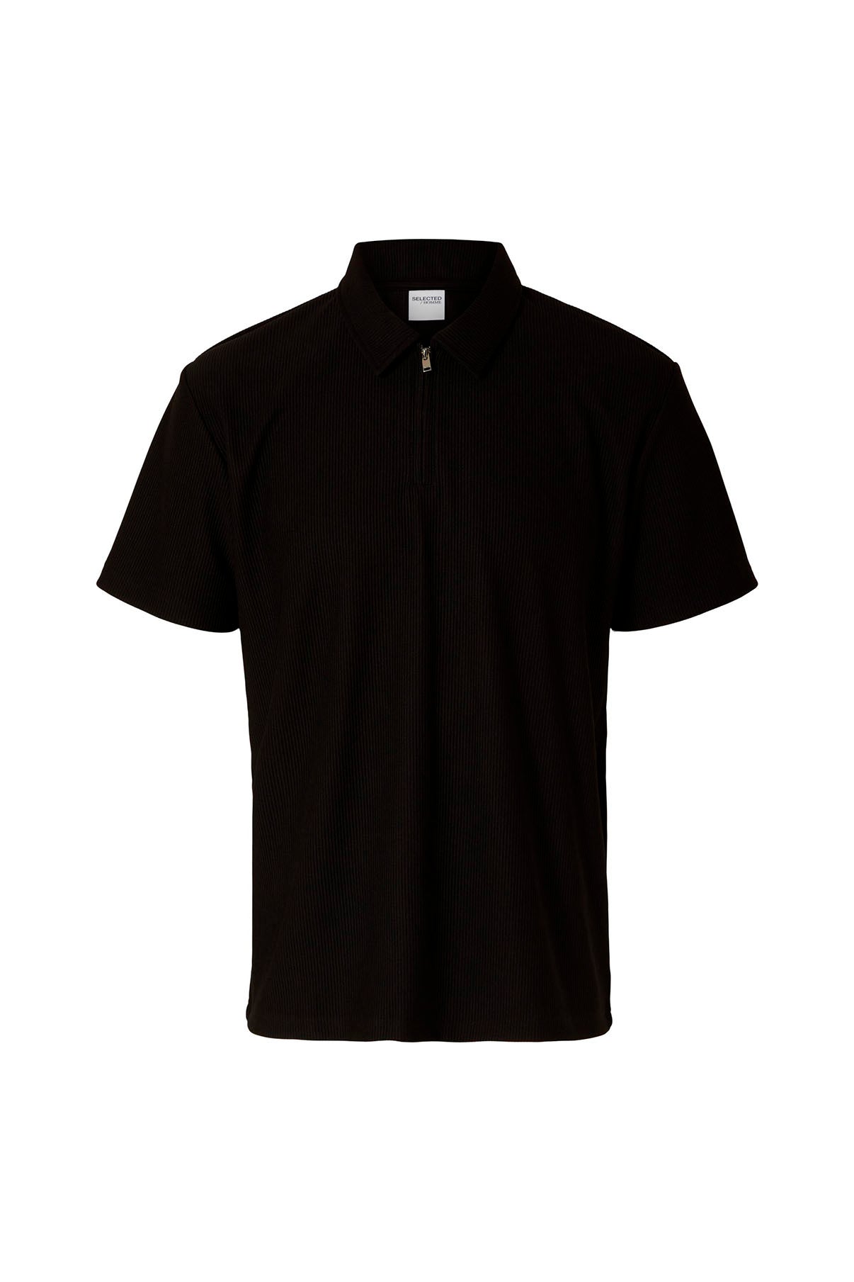 SELECTED HOMME Polo Half-Zip Plisse