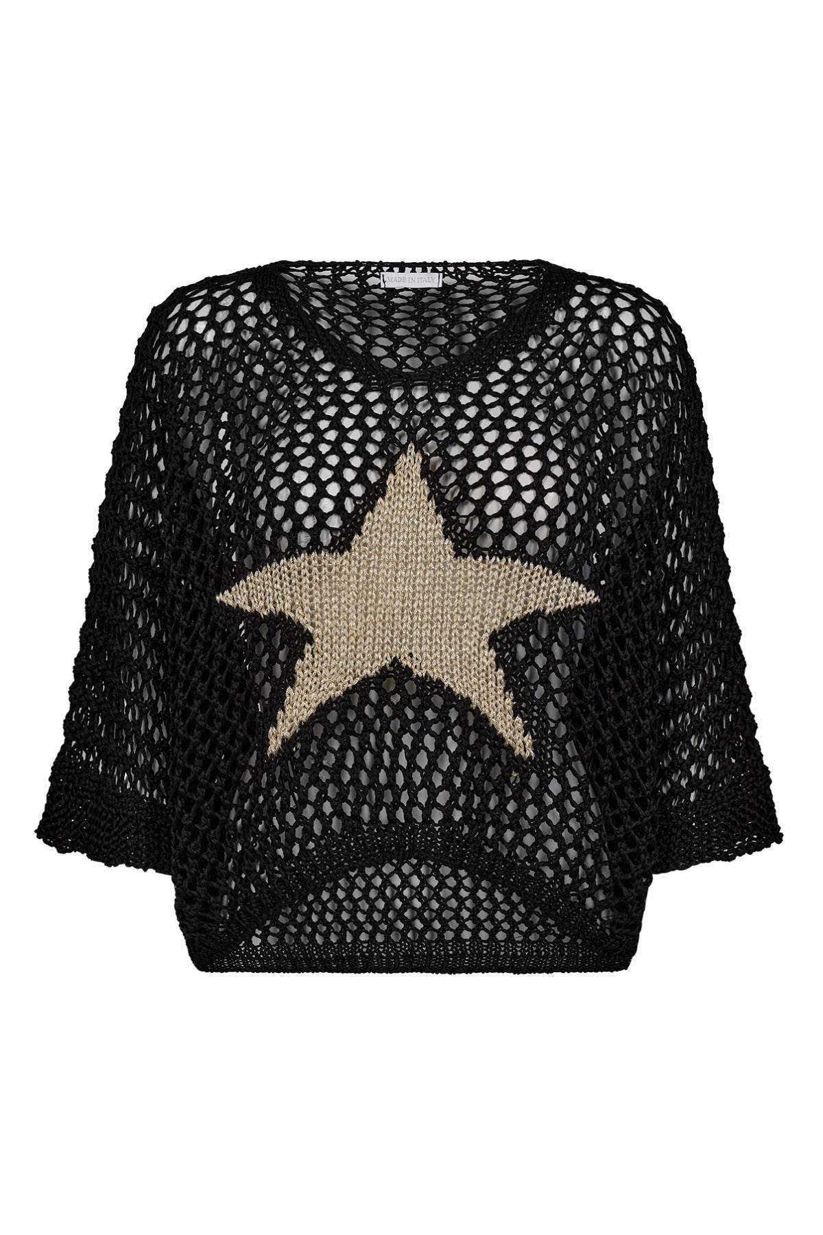 Hulstrikket bluse med stjerne