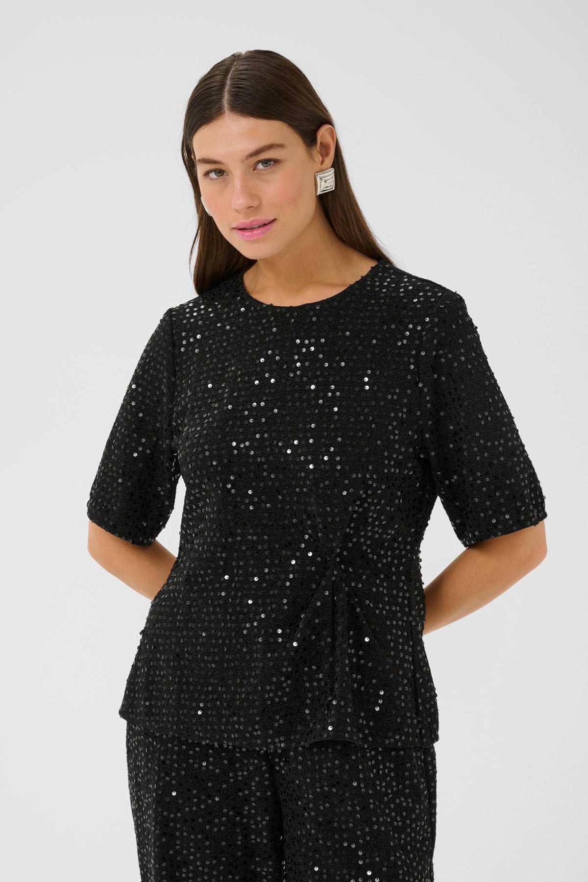 Culture CUtamera Sequin Blouse