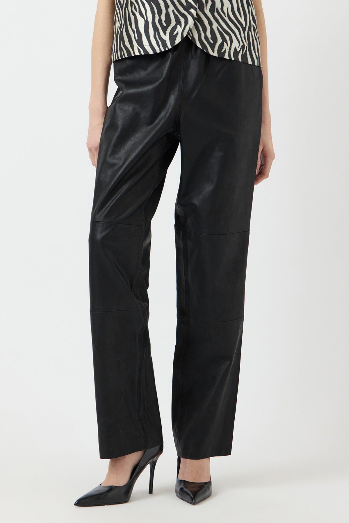 YAS YASSOPHIE HW LEATHER PANTS NOOS