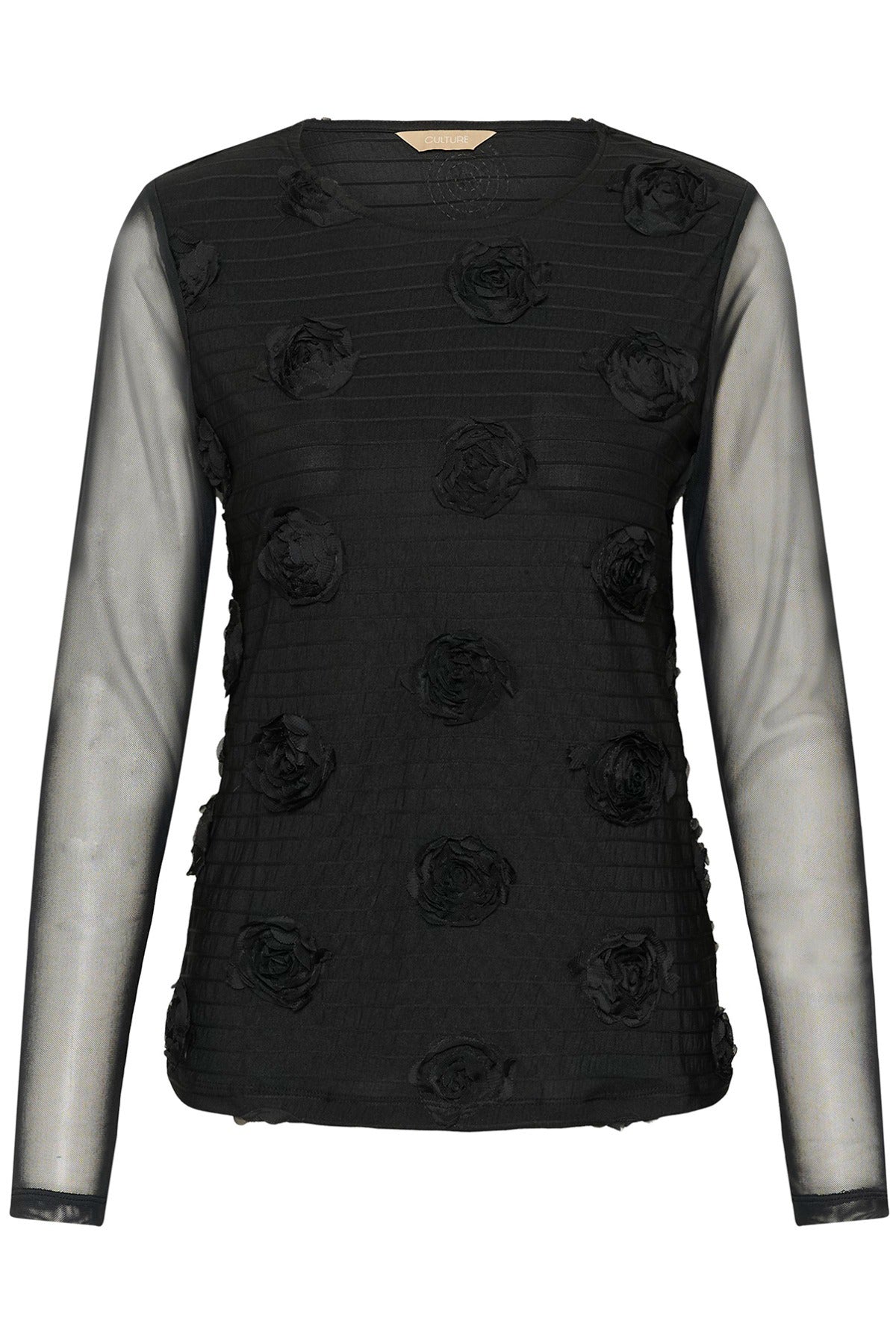 Culture CUmascha Mesh O-neck Blouse