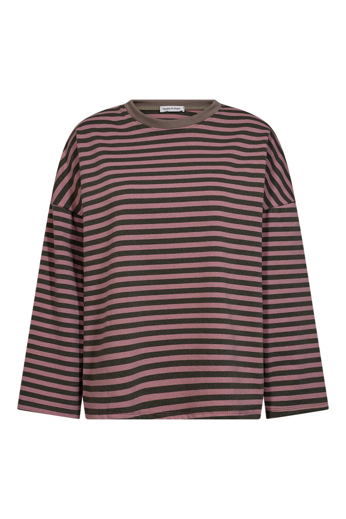 Langærmet sweatshirt med striber