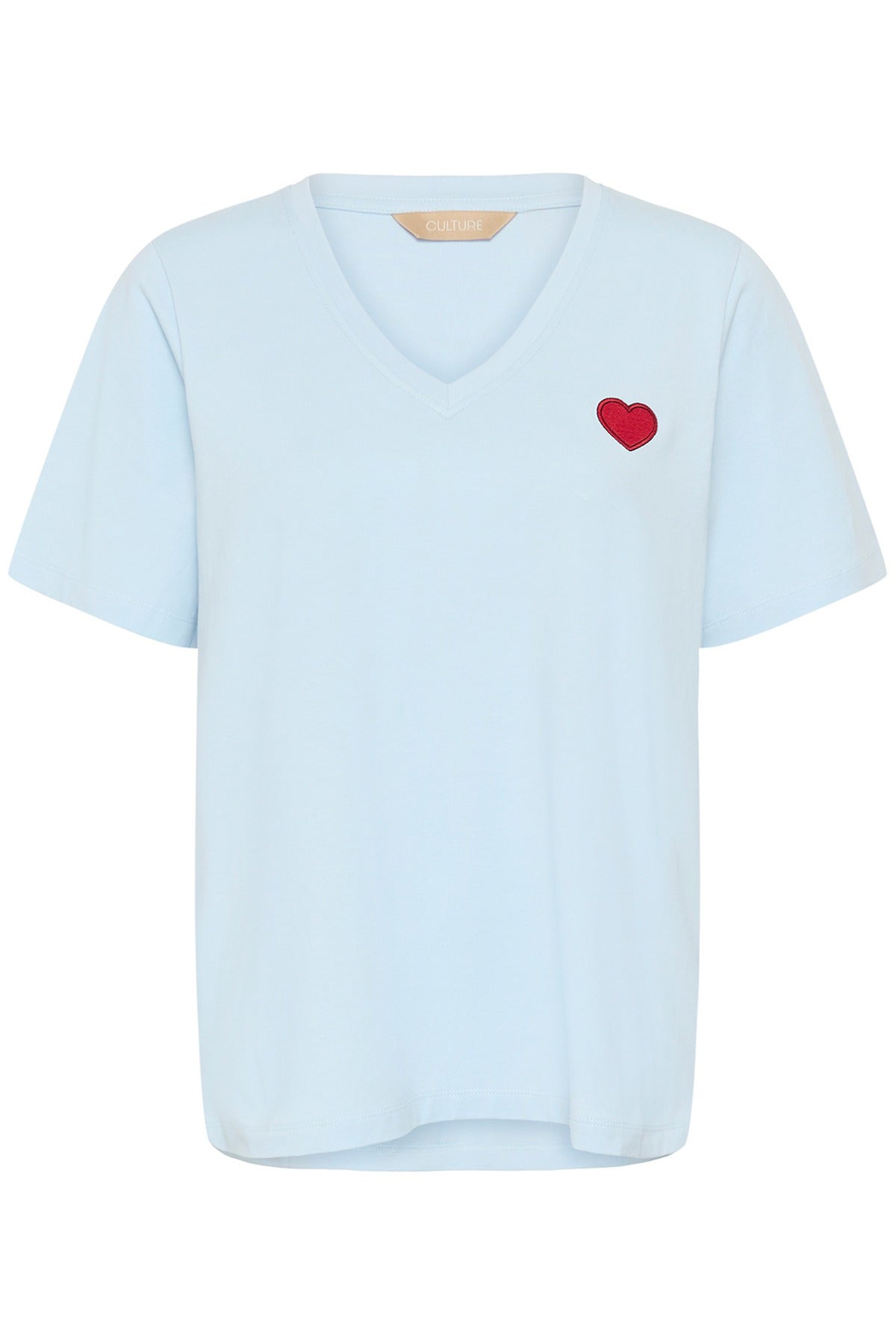 CUliba Gith - T-shirt med broderet hjerte