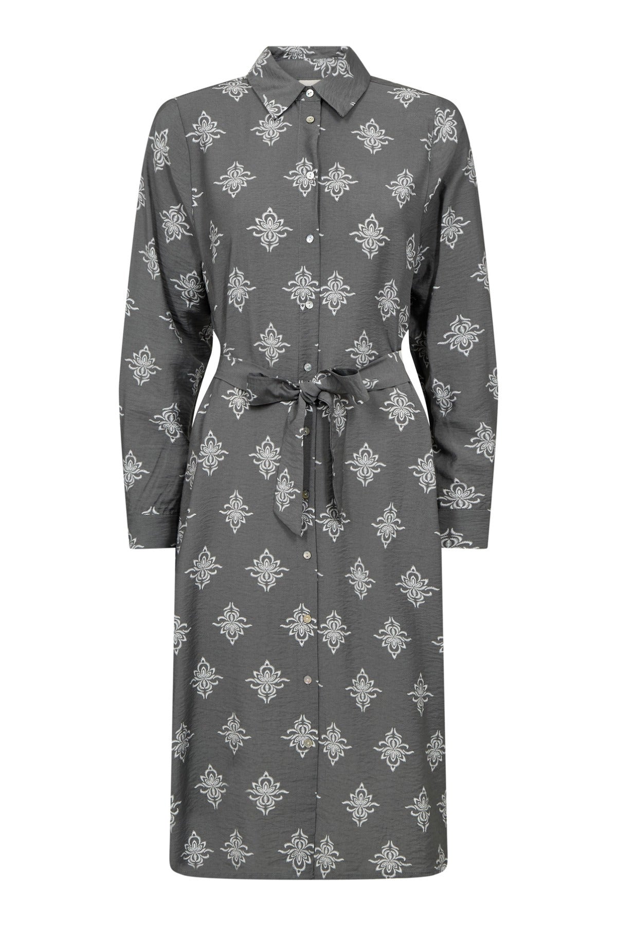 Nille - Viskose kjole med print