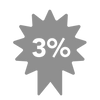 Optjen 3% bonus til næste gang du shopper