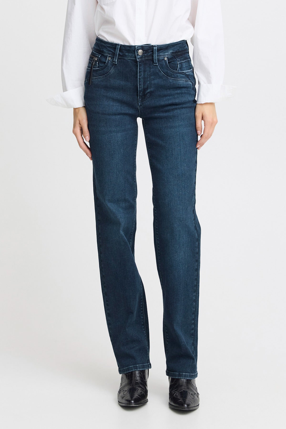 PULZ PZKAROLINA HW Jeans Straight Leg