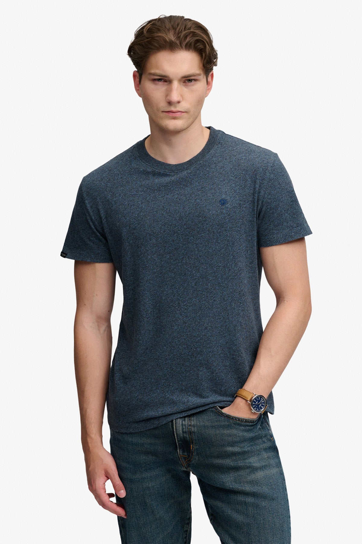 ESSENTIAL SDCO LOGO - Kortærmet basis t-shirt med broderet logo