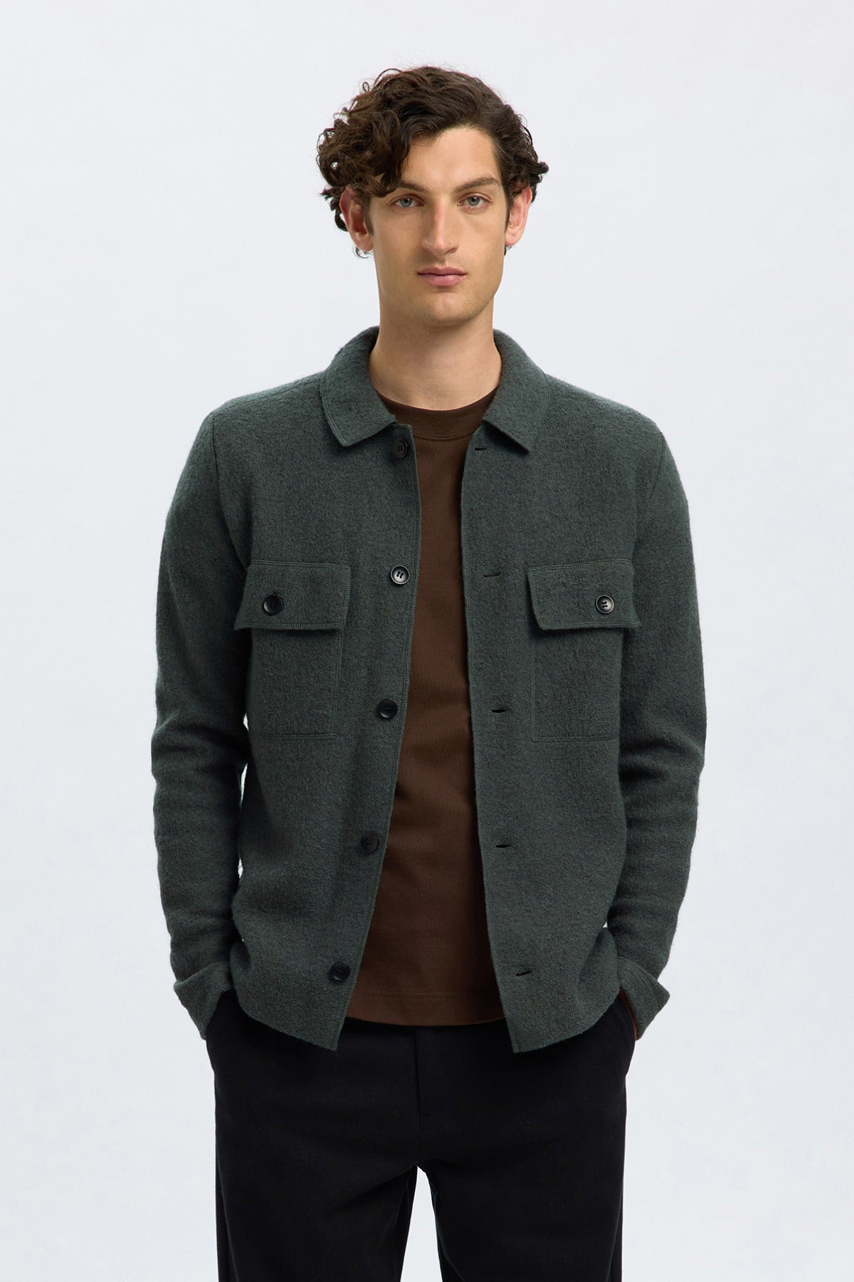 SELECTED HOMME SLHNEALY LS KNIT WORKWEAR CARDIGAN NOOS