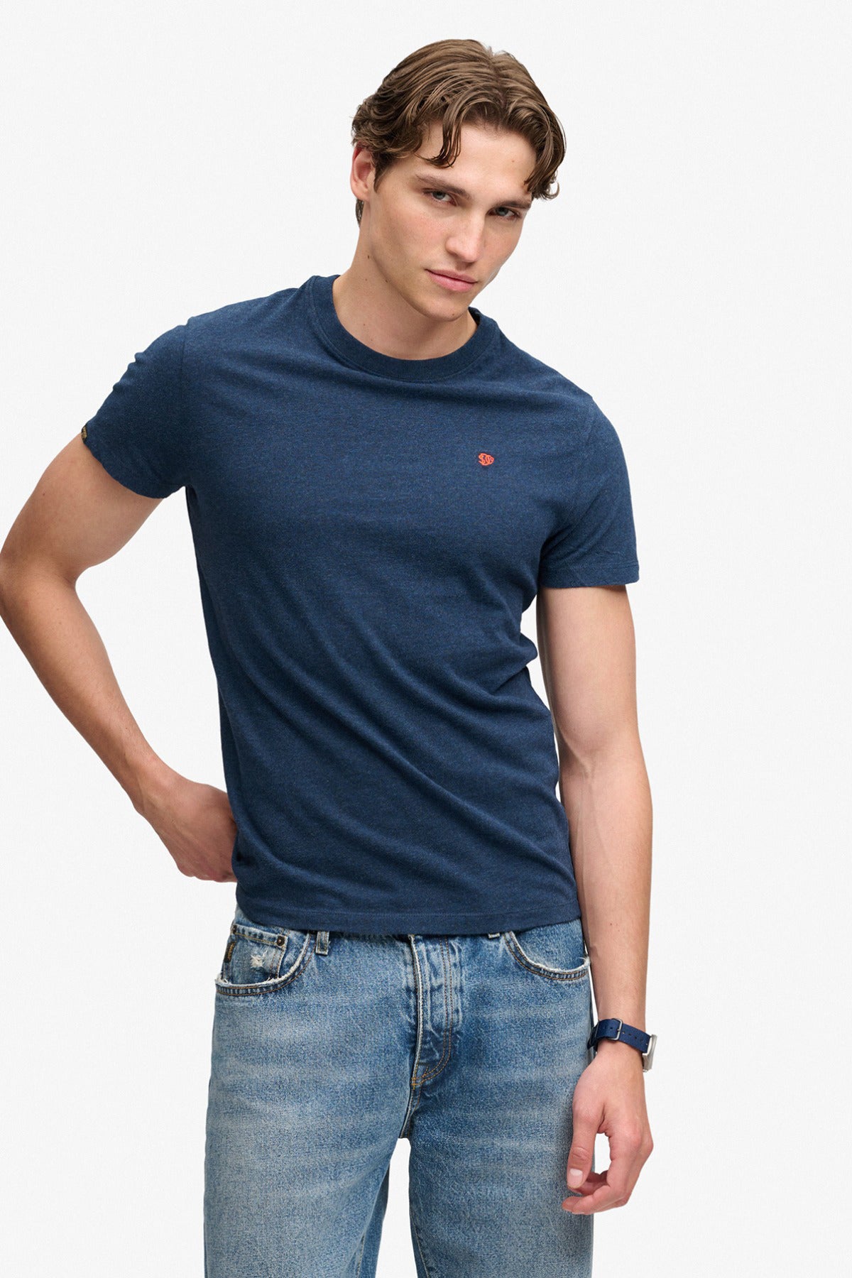 ESSENTIAL SDCO LOGO - Kortærmet basis t-shirt med broderet logo