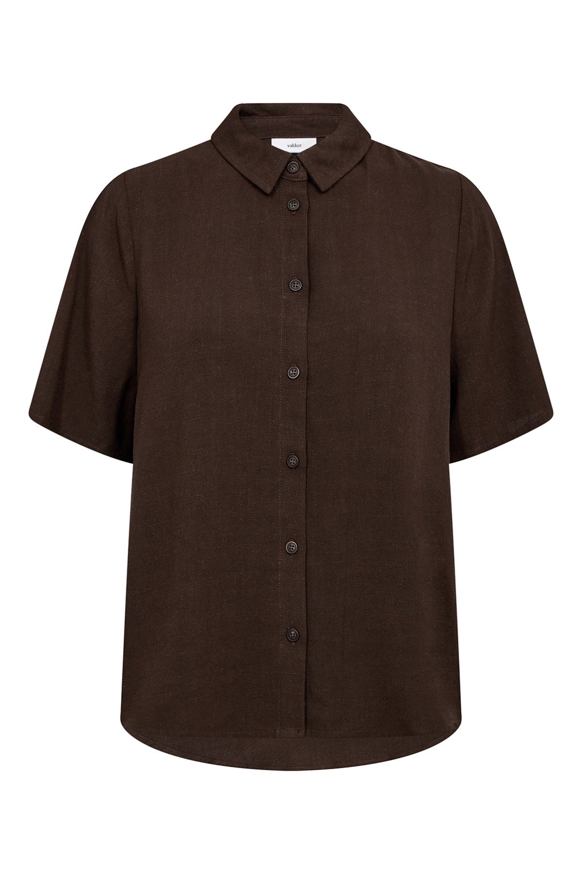 Paige - Kortærmet skjorte i hørblanding