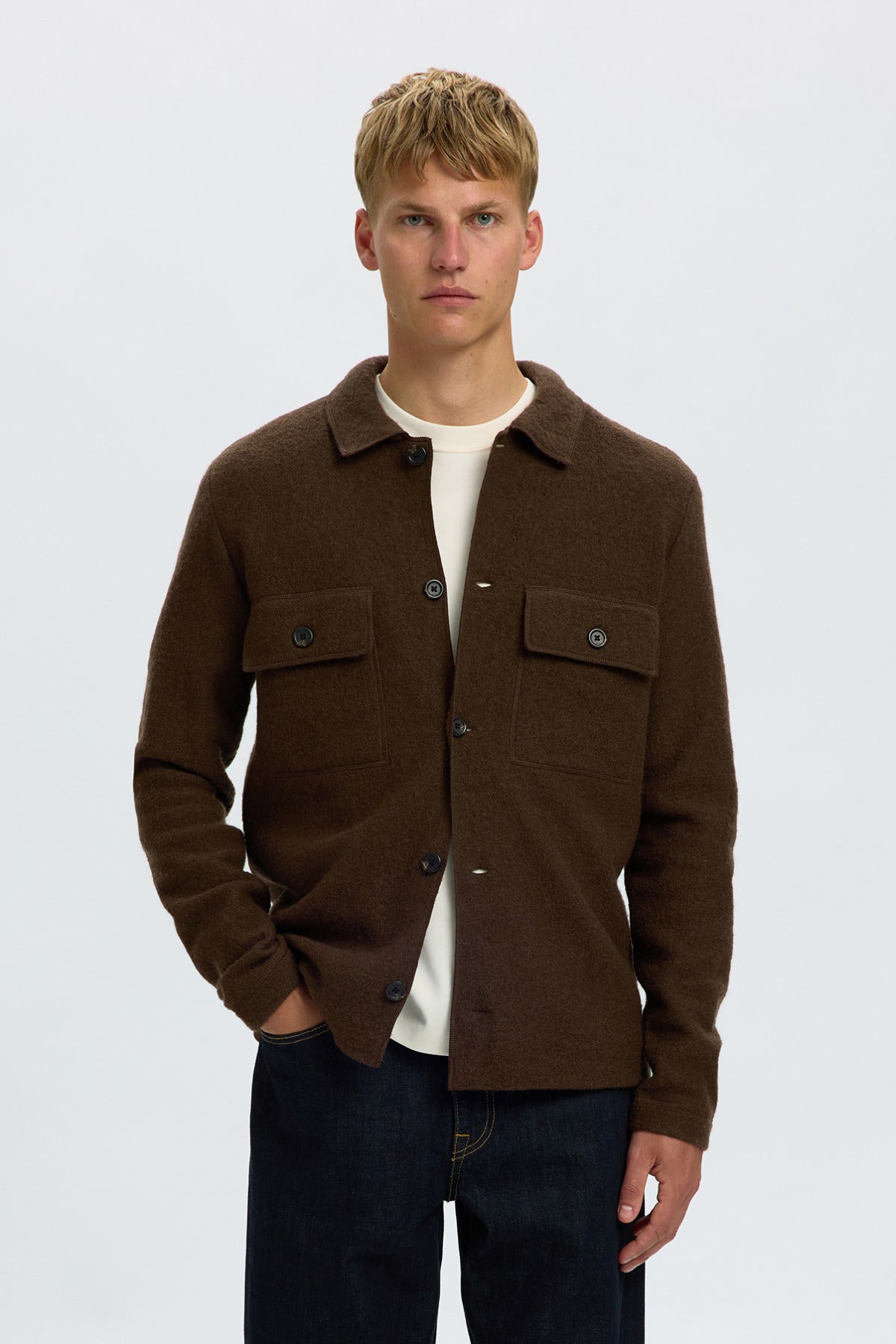 SLHNEALY - Overshirt i uld