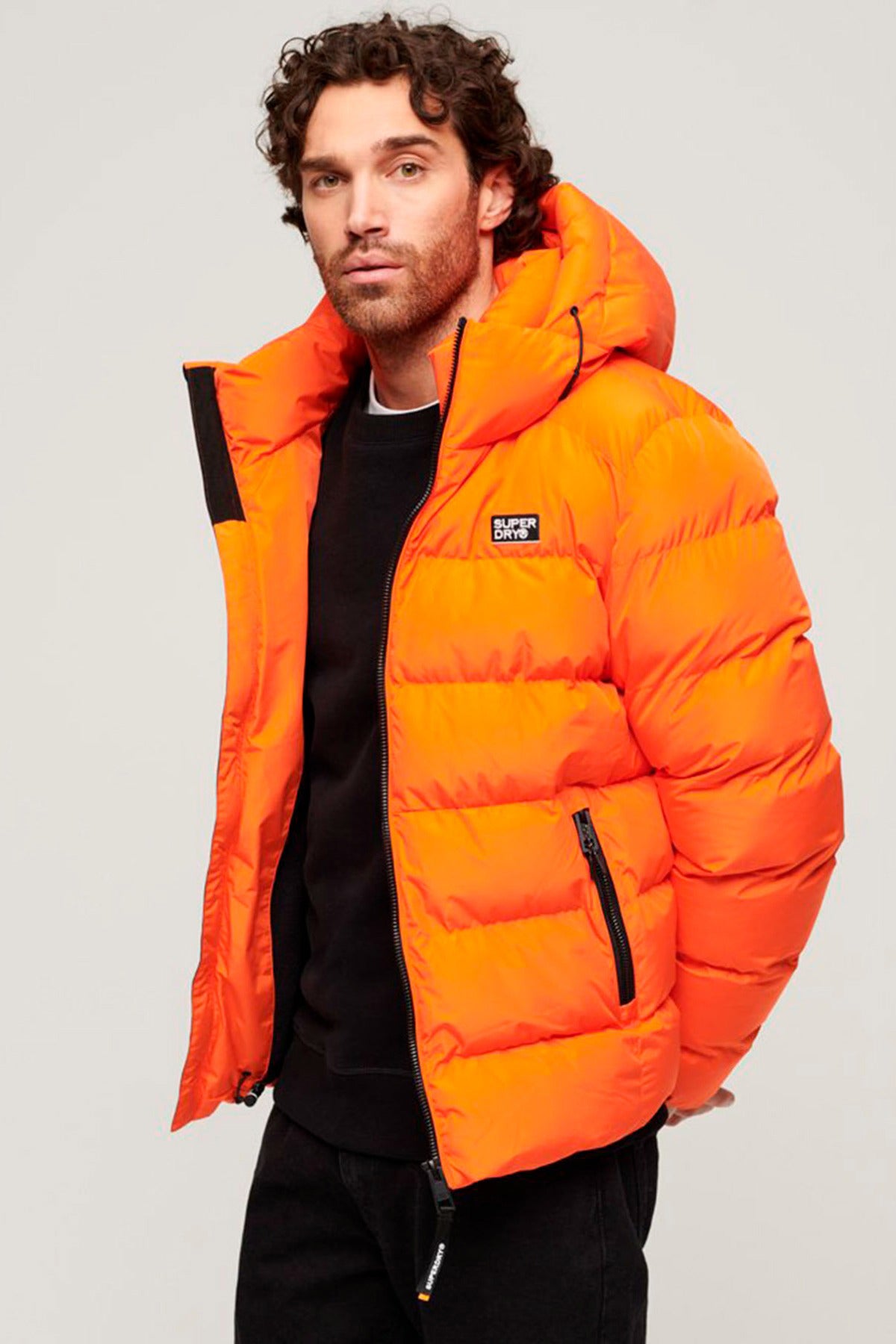 SUPERDRY JAKKE HOODED SPORTS PUFFER