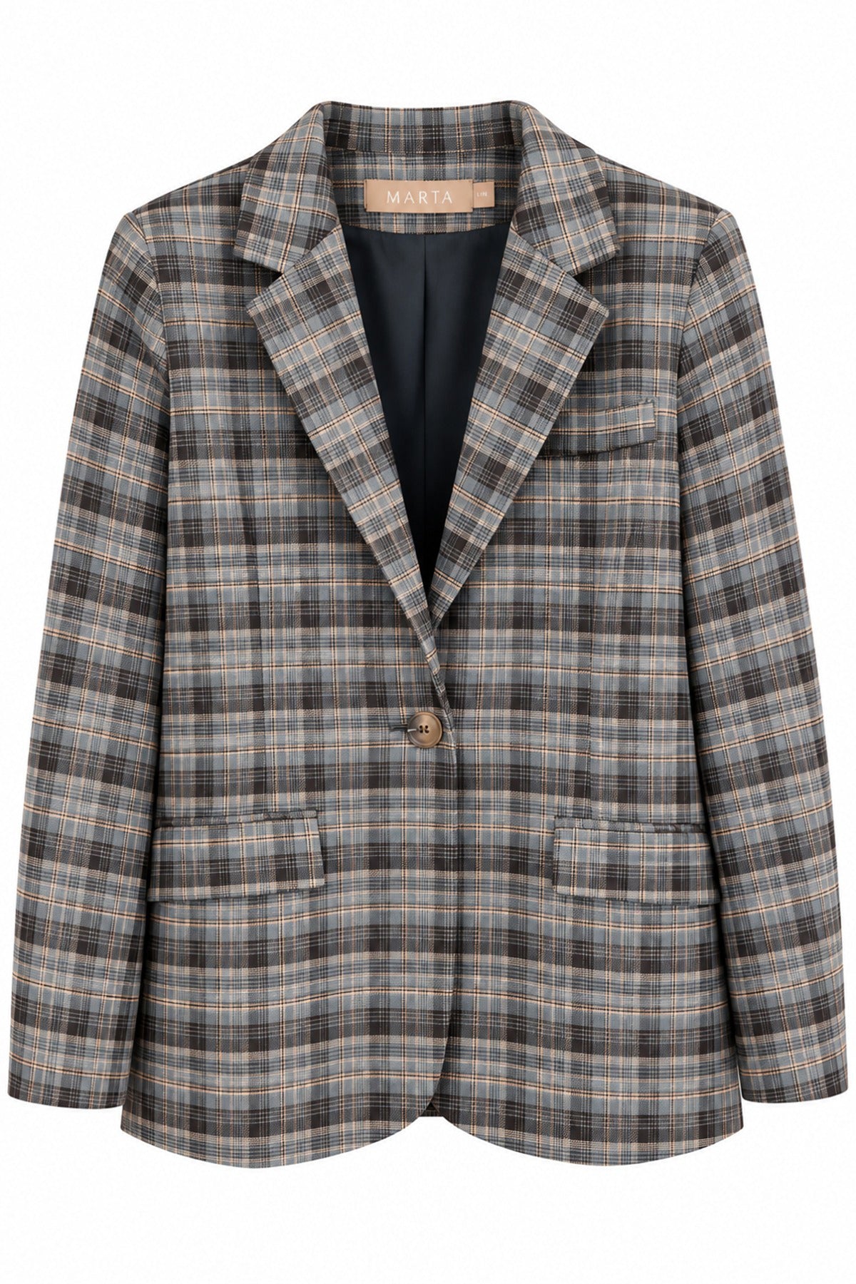 MdcCharm - Ternet blazer med klassisk revers