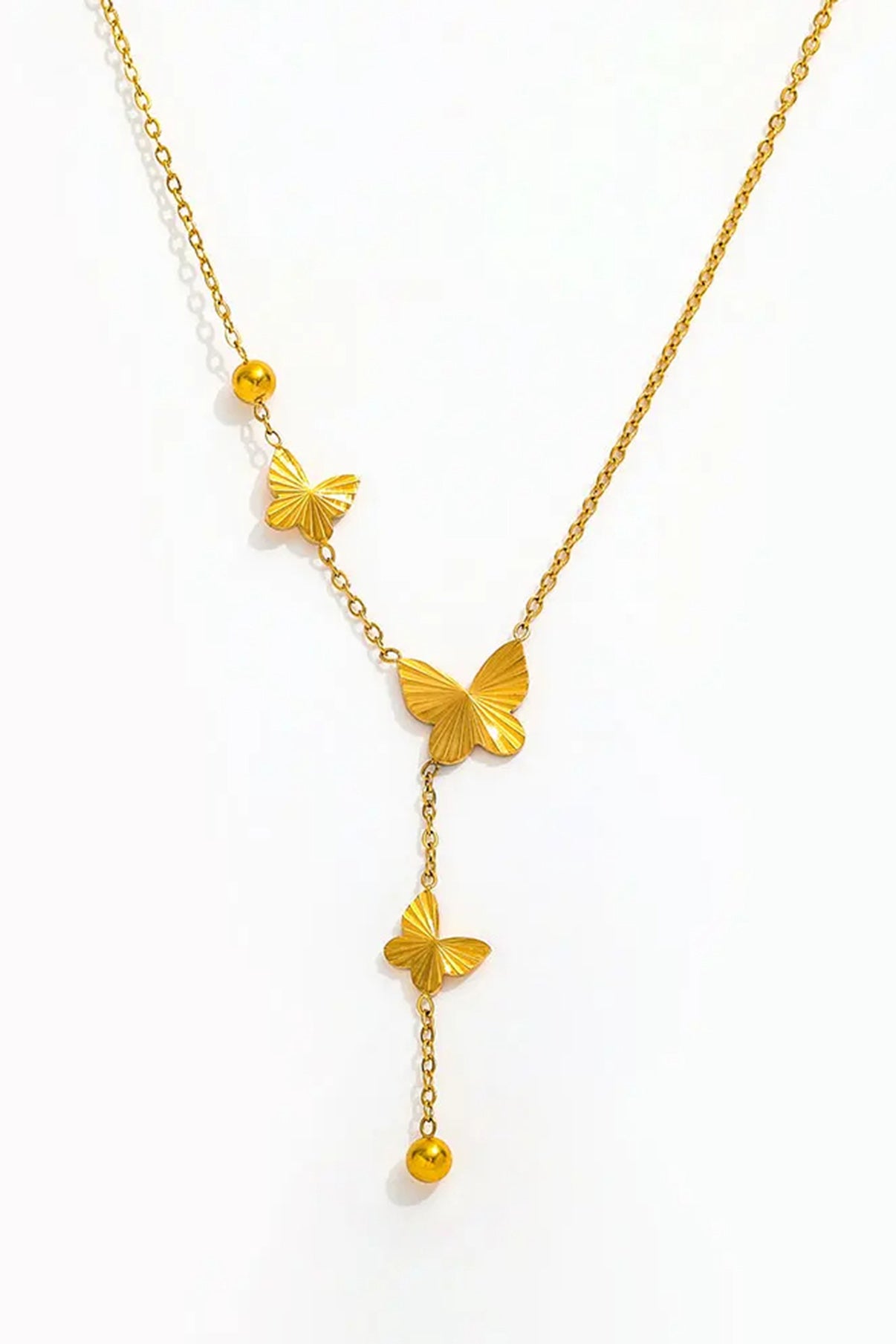 muun studios Cleo Y Necklace - 18K Gold Plated