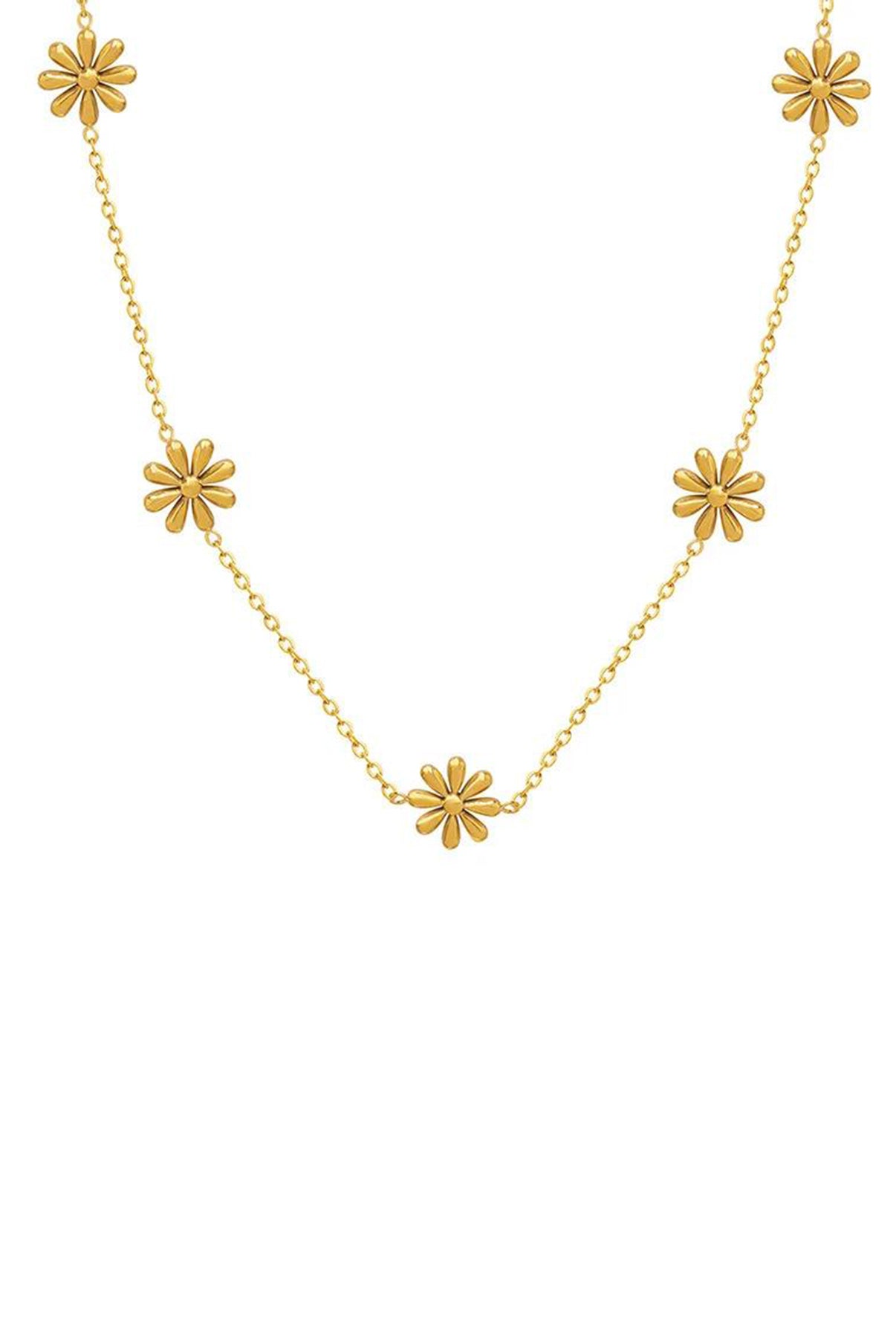 muun studios Daisy Necklace - 18K Gold Plated