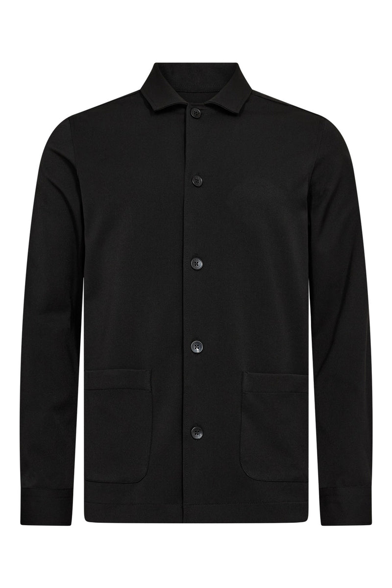 Villy - Strækbar overshirt med frontlommer