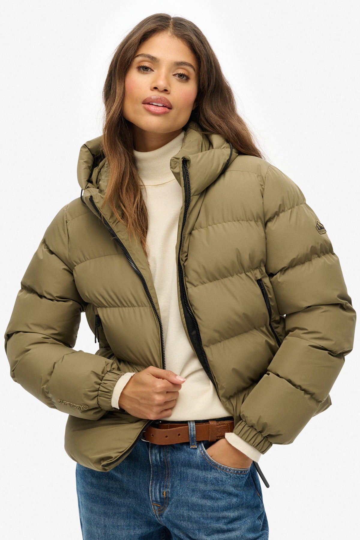 Superdry Dame HOODED SPORTS PUFFER JACKET