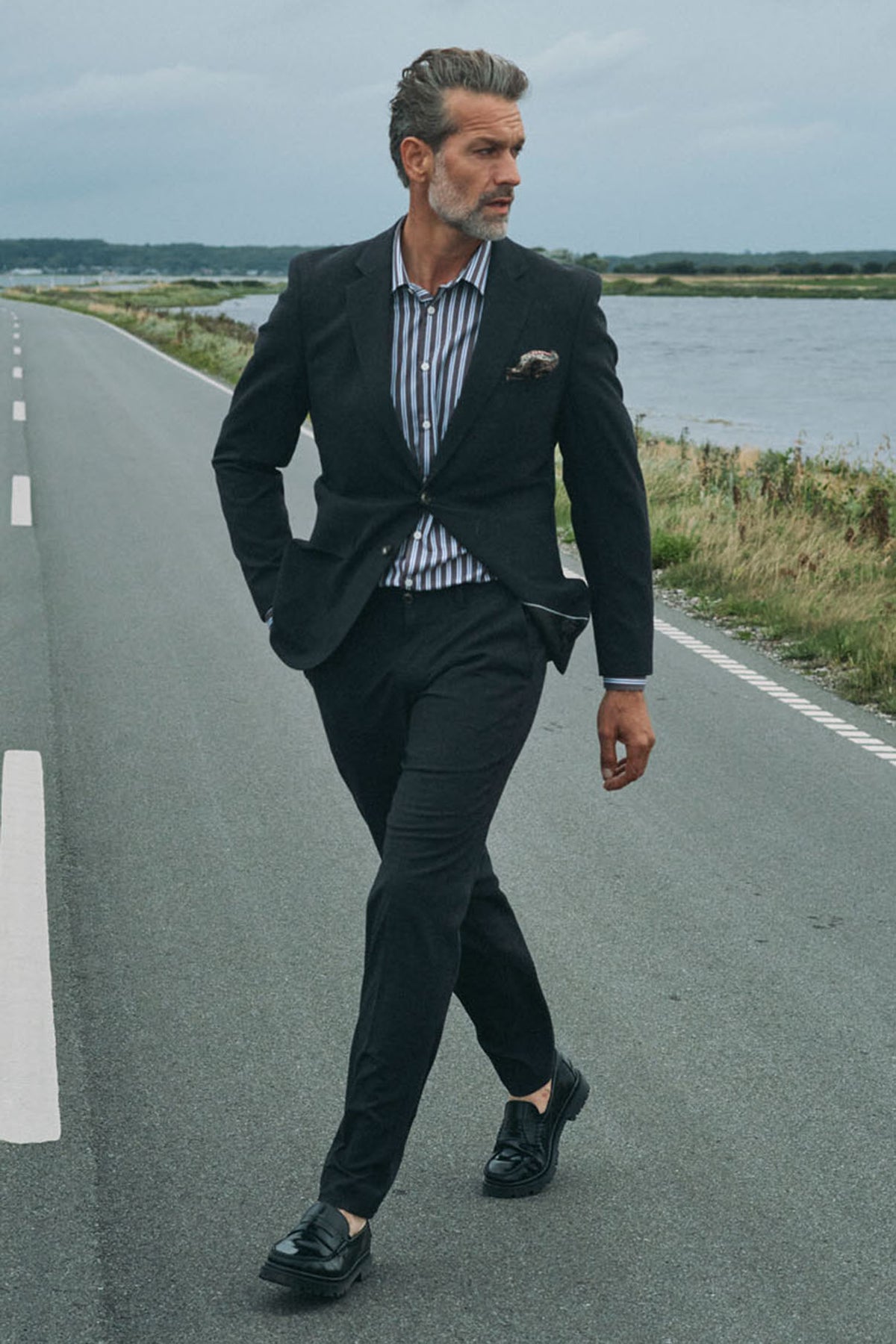 Marco jakkesæt - Klassisk blazer og bukser - After Dark