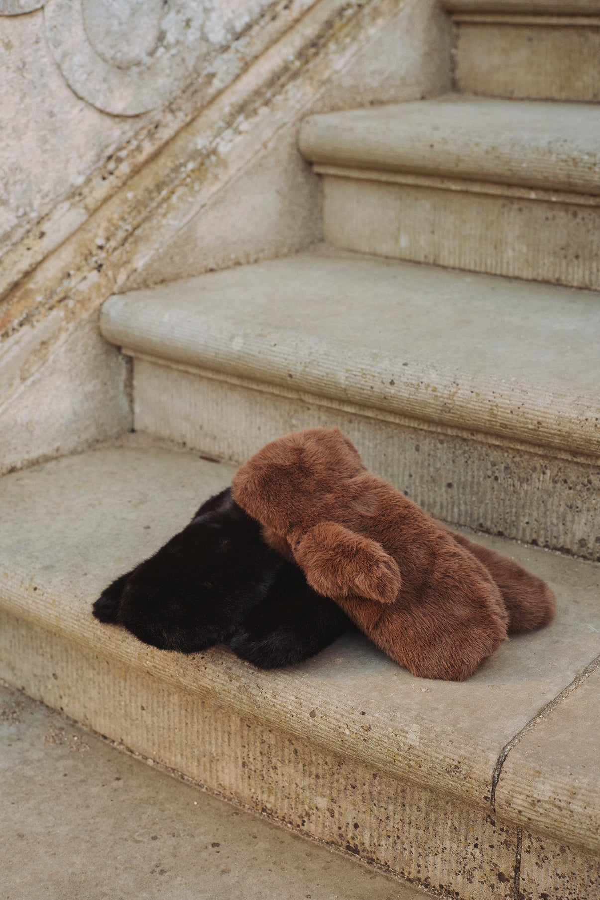 THREEM fake fur luffer