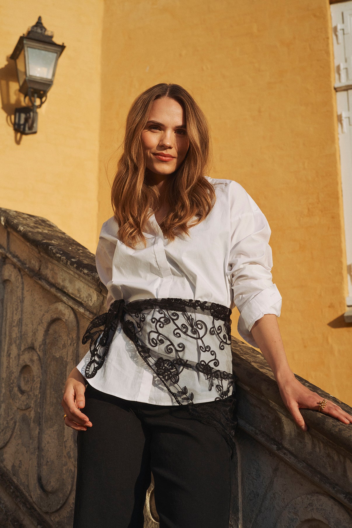 THREEM Blonde tørklæde