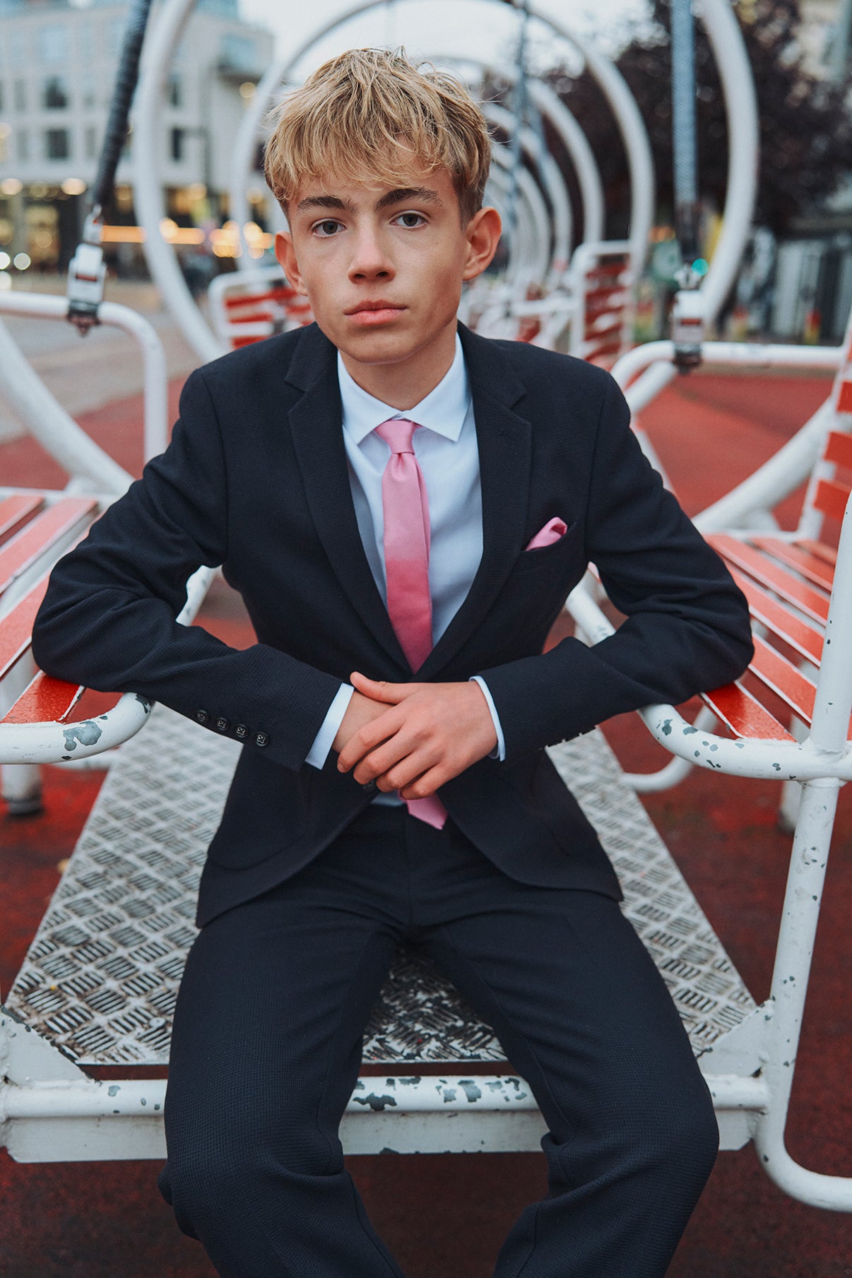 Lorenzo junior - Bukser i struktureret materiale