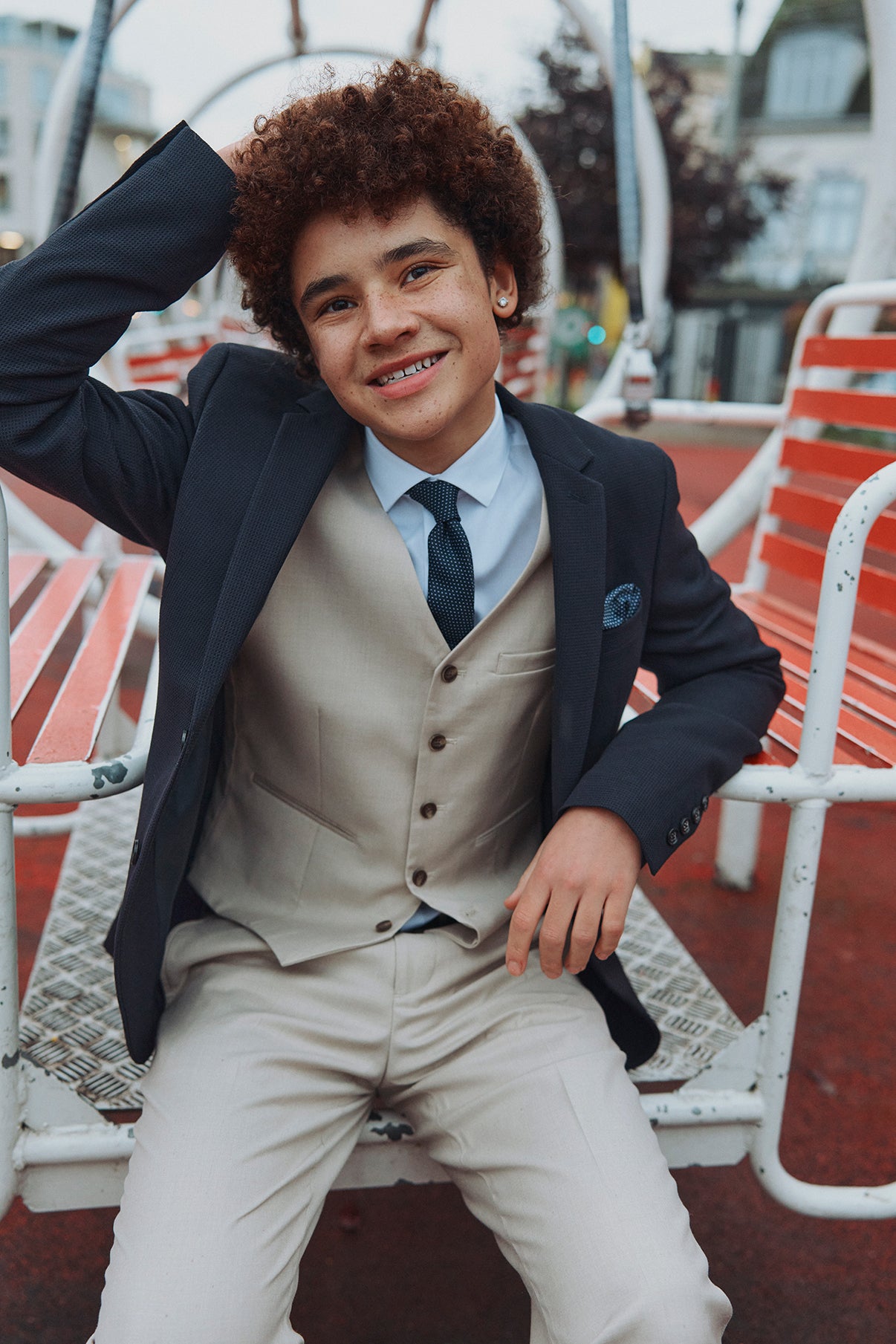 Junior - Slips og matchende Lommeklud