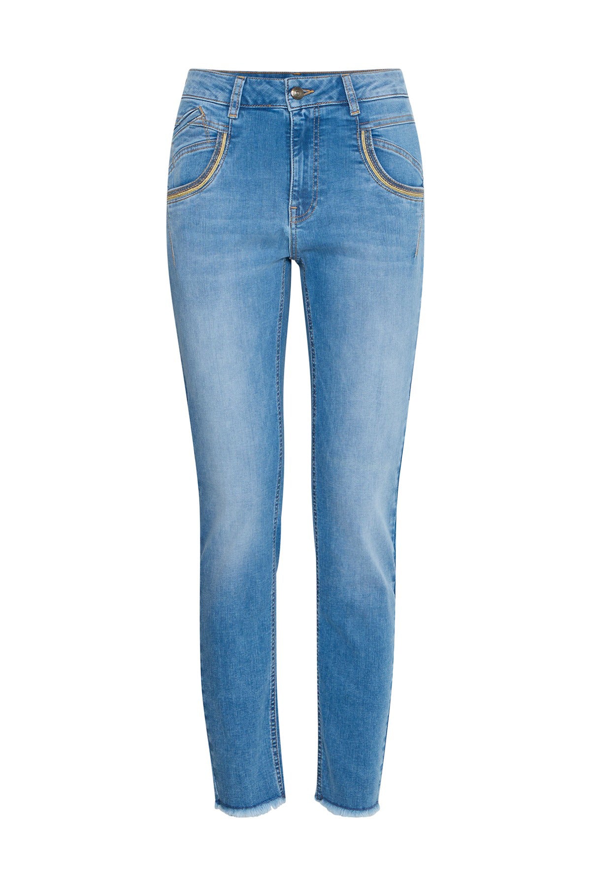 PULZ PZCARMEN EMB. HW Jeans Skinny leg