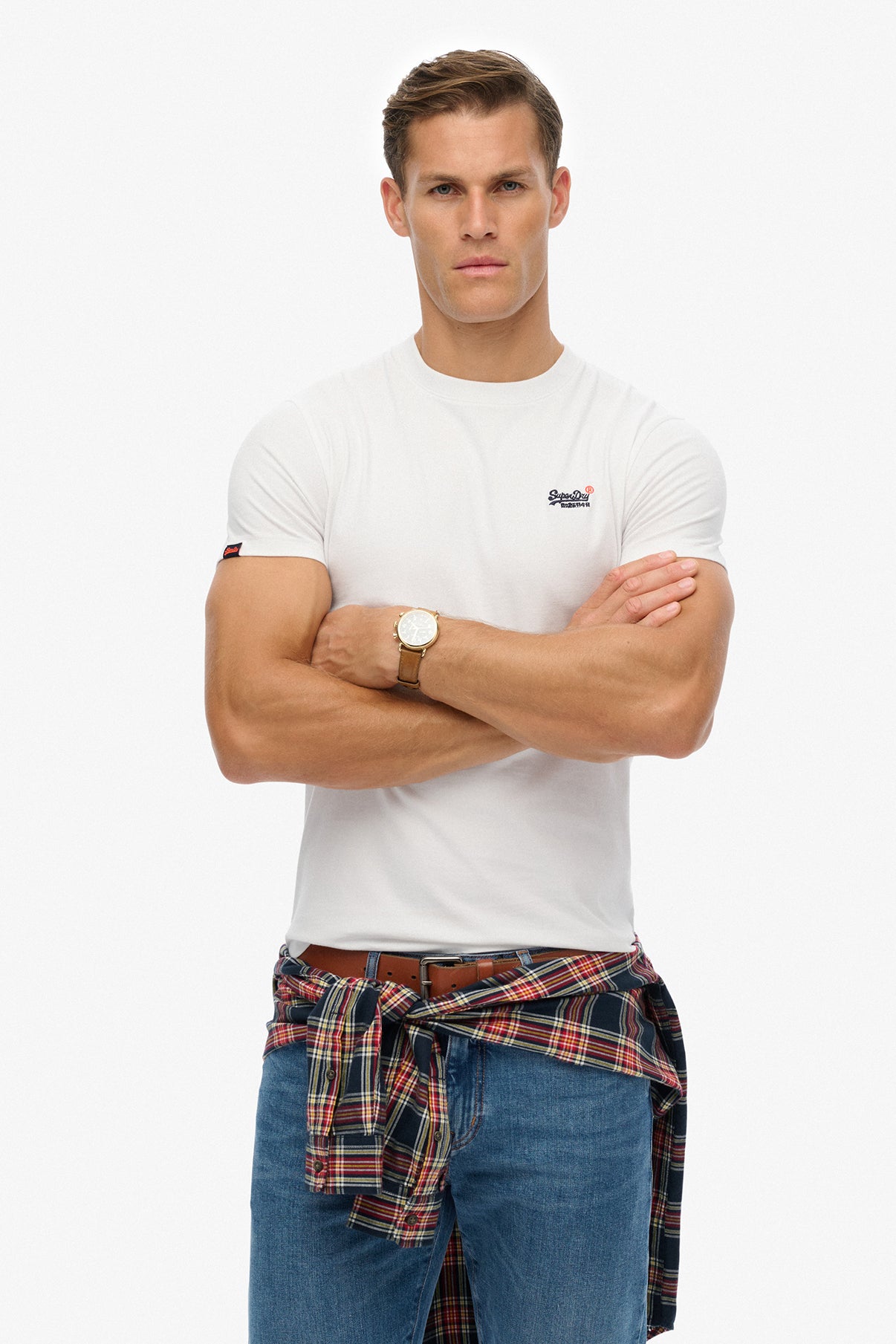 SUPERDRY ESSENTIAL CONTRAST EMB TEE