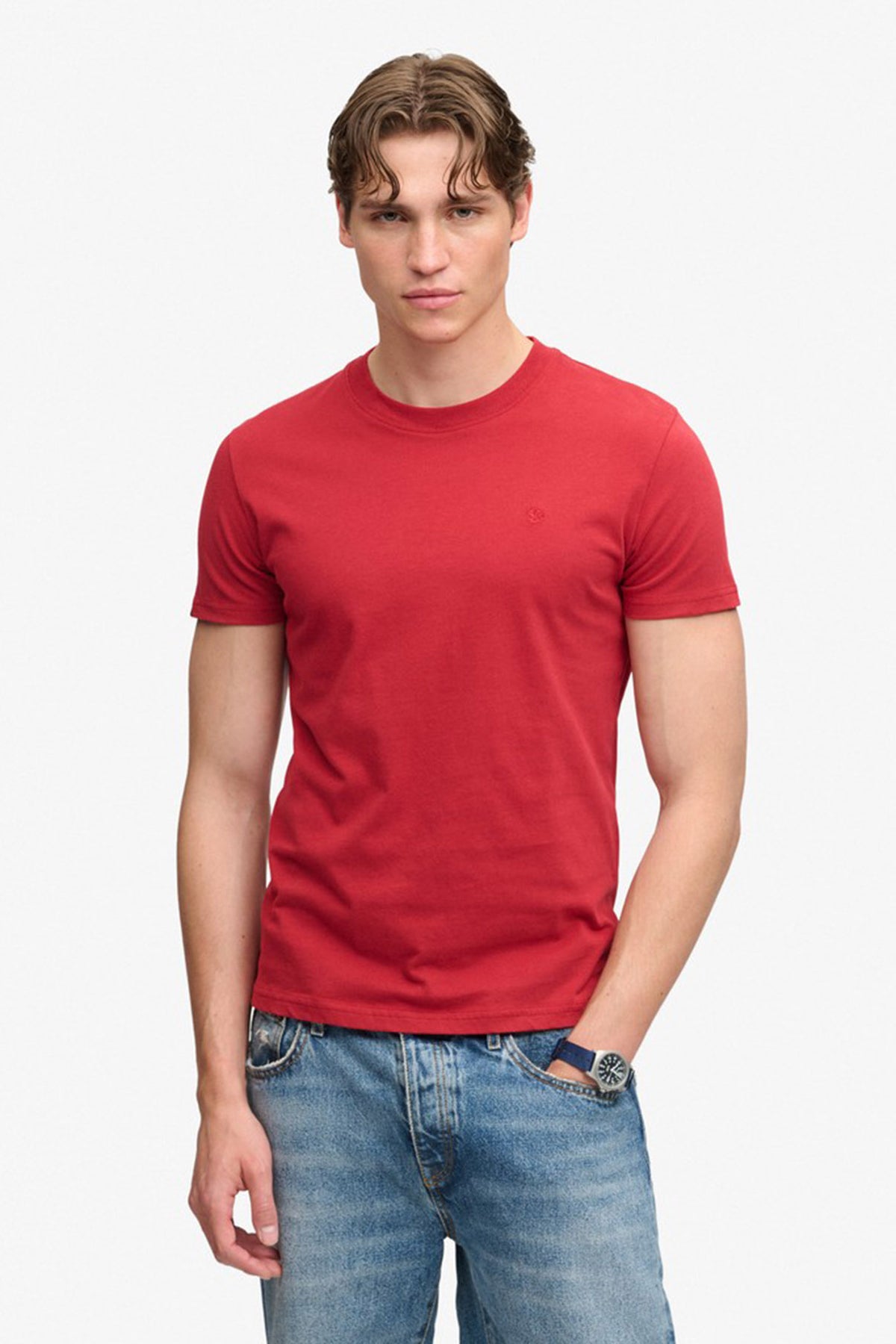 ESSENTIAL SDCO LOGO - Kortærmet basis t-shirt med broderet logo