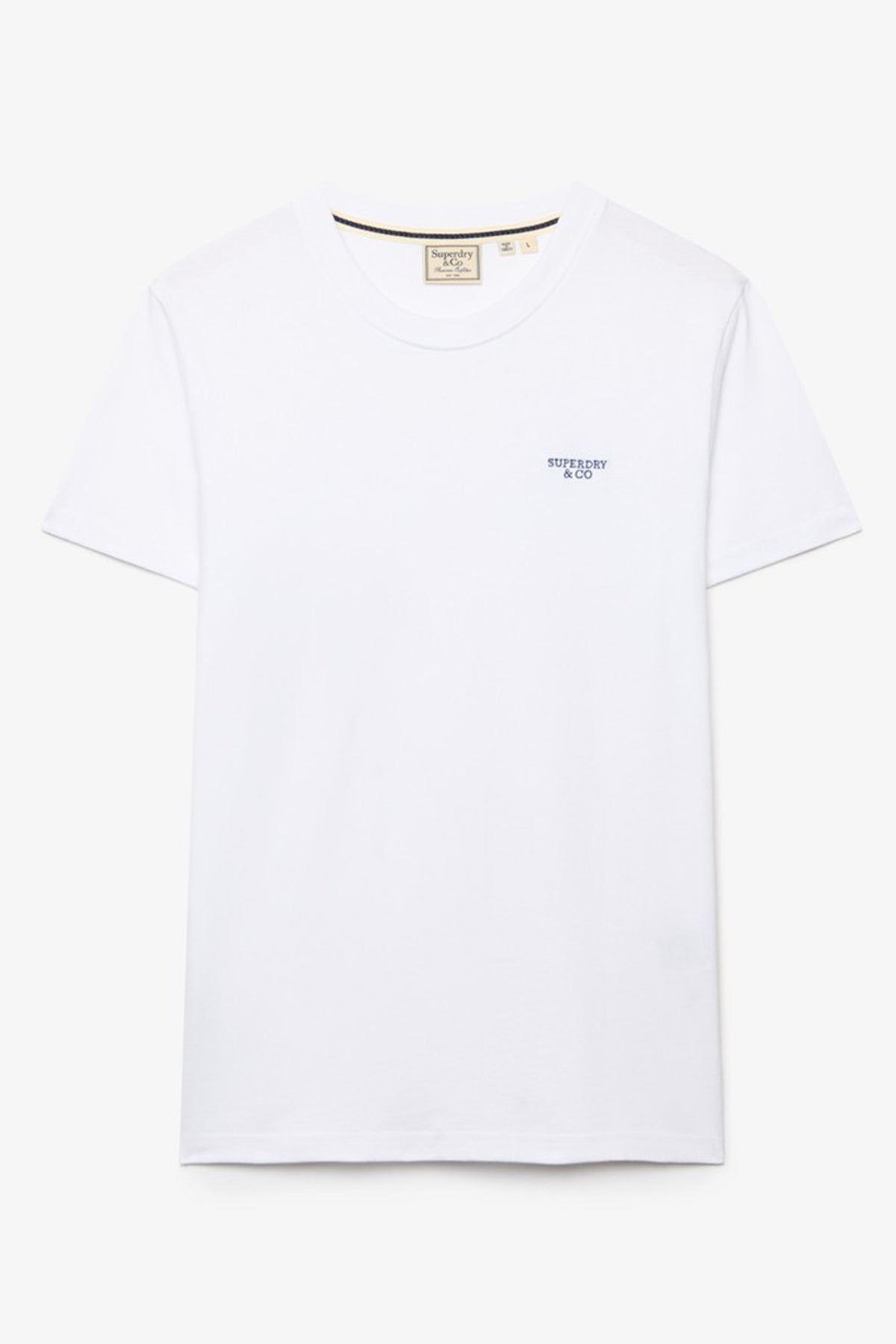 ESSENTIAL STACKED LOGO - Kortærmet basis t-shirt med broderet logo