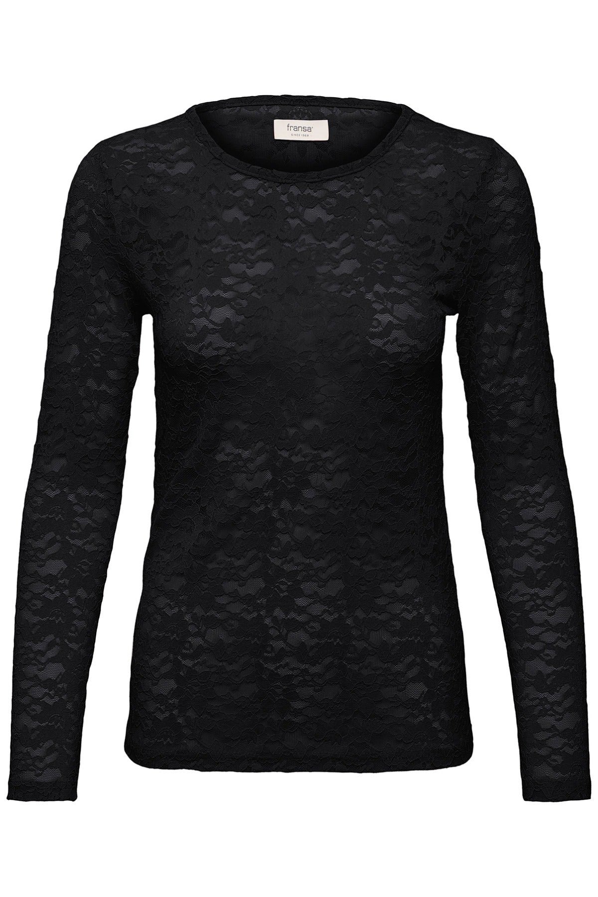 FRDETALA - Langærmet t-shirt med blonder
