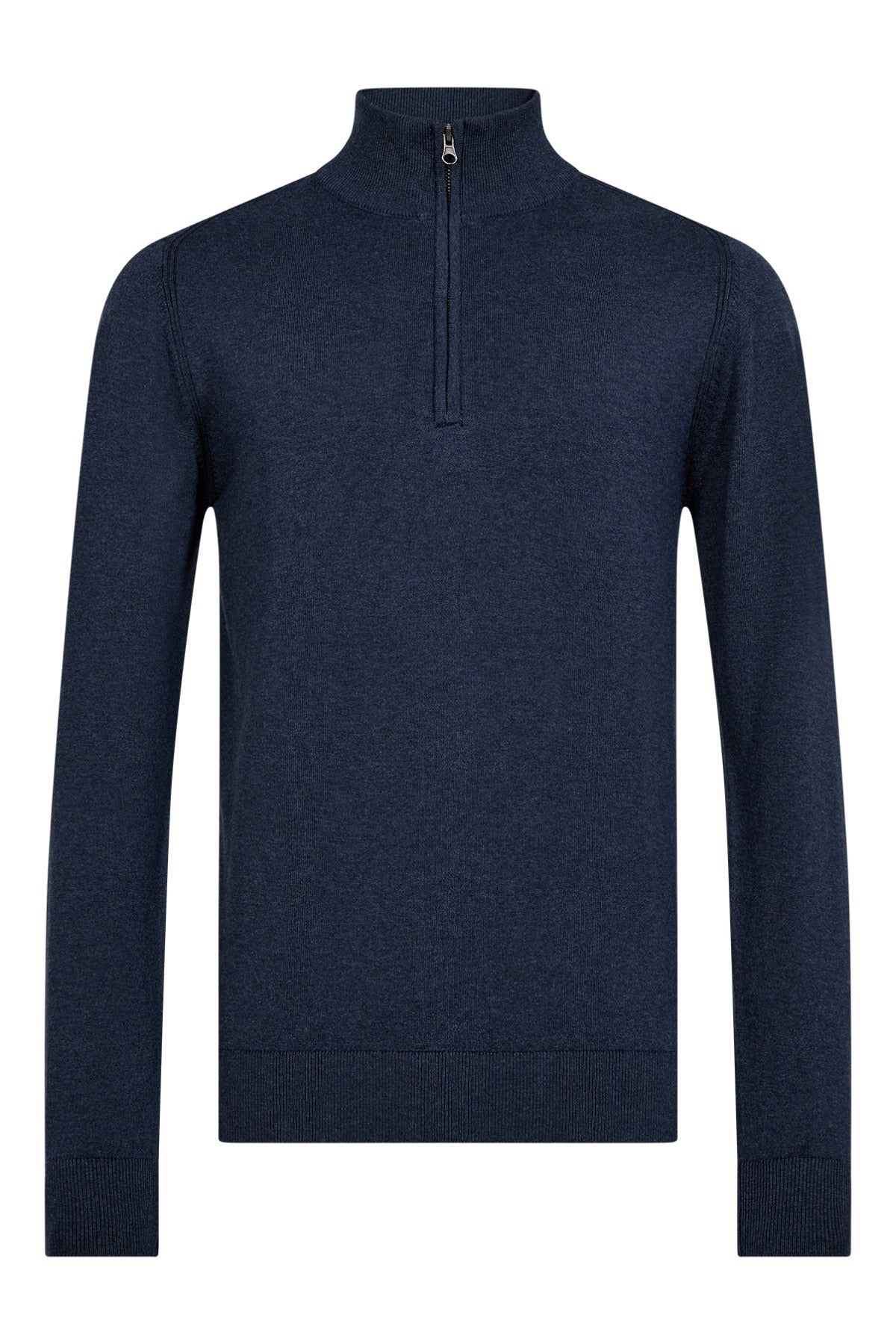 Lasso - Half zip striktrøje med høj hals