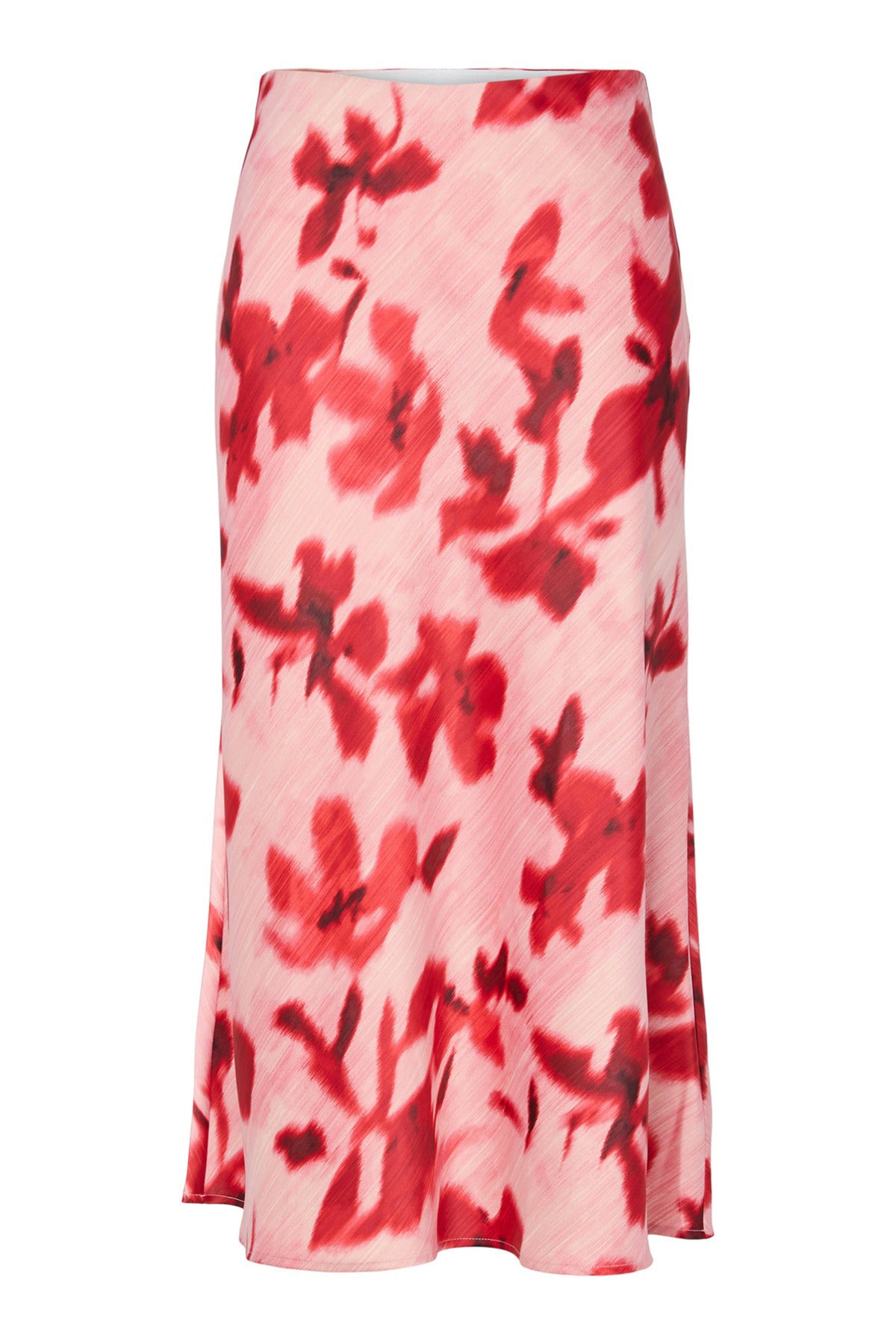 YASPELLA - Højtaljet midi nederdel med blomsterprint