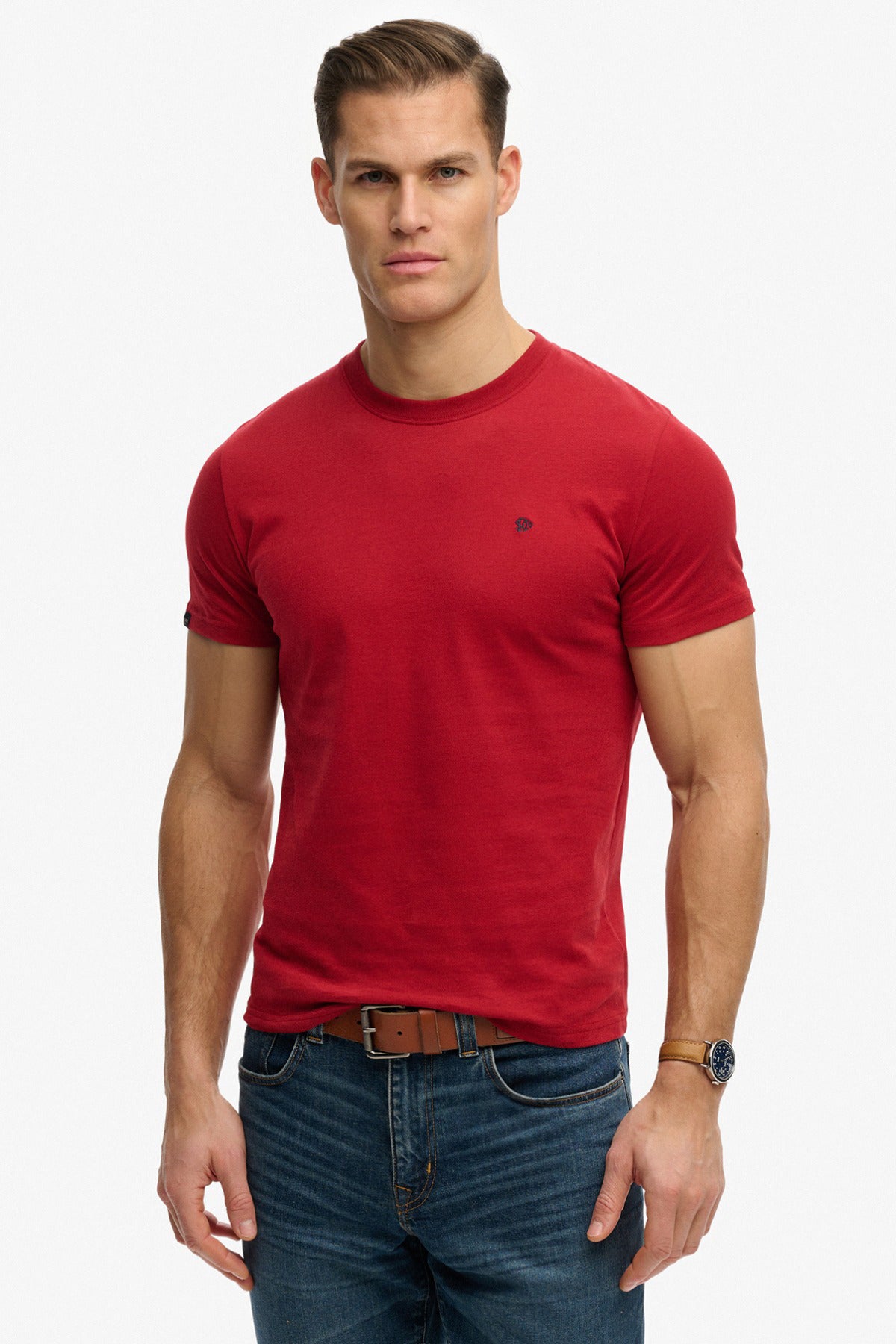 ESSENTIAL SDCO LOGO - Kortærmet basis t-shirt med broderet logo