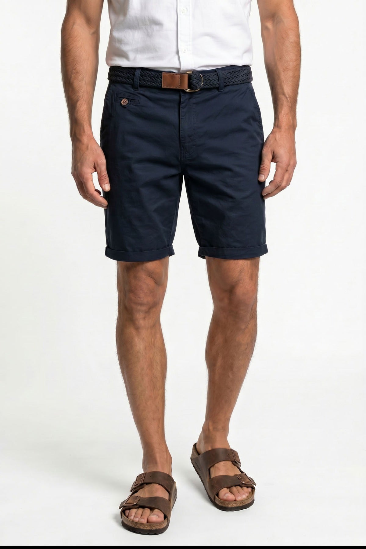 INConor - Chinoshorts med bælte
