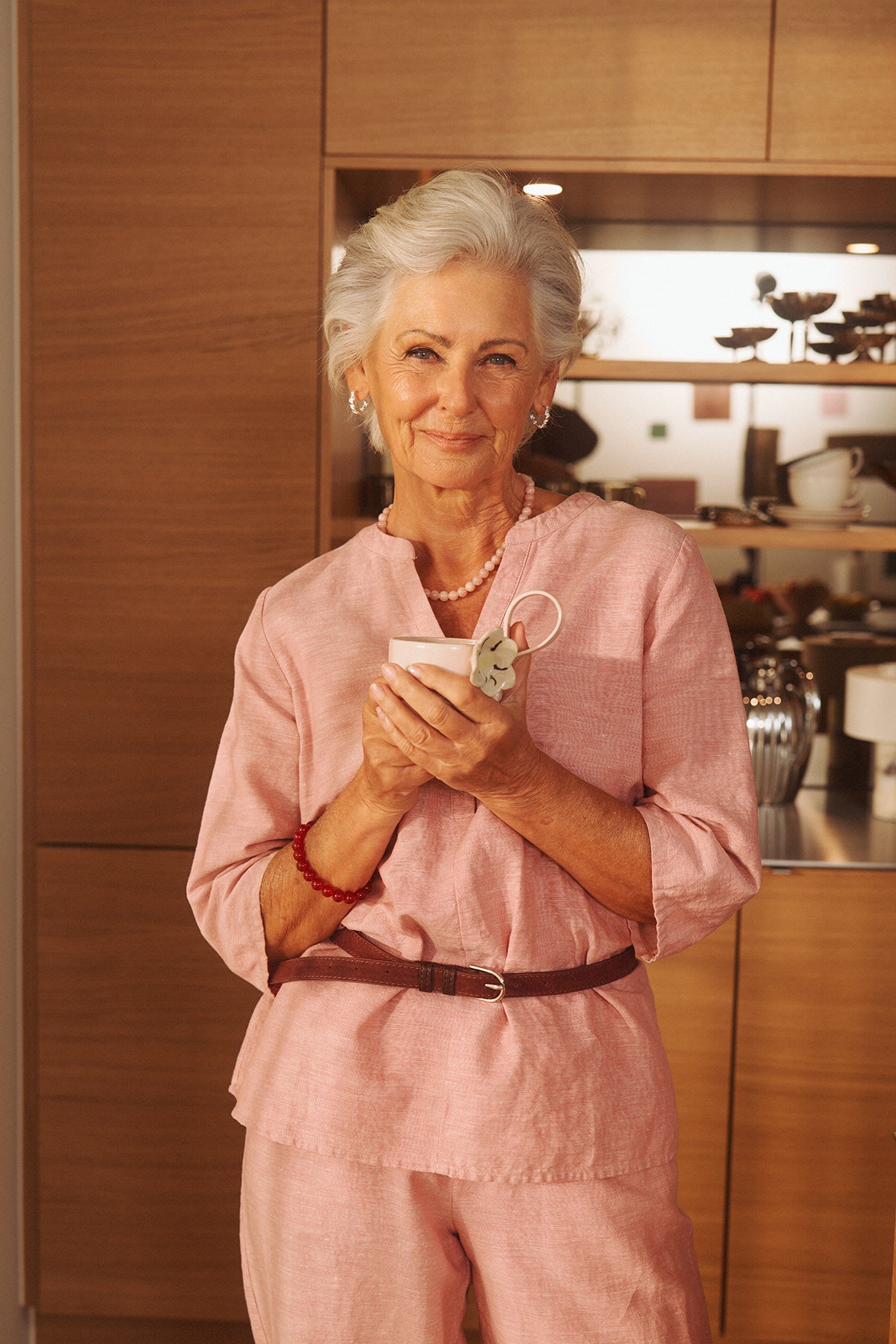 Alora - Hørbluse med trekvartærmer